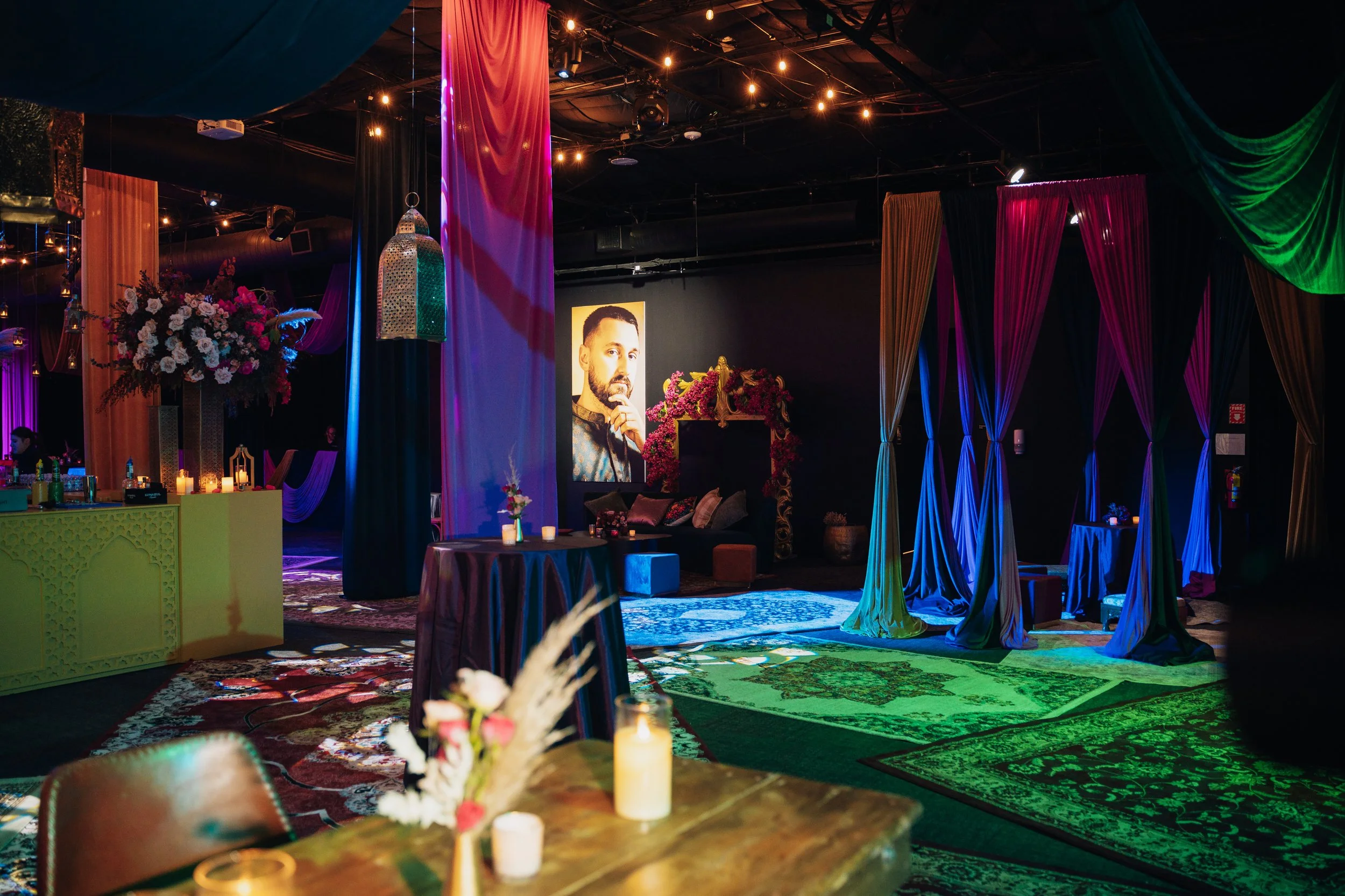 Luxe Arabian Night's Birthday Party in Las Vegas.  Luxury Event Planner Andrea Eppolito.  Images be MESUS Studio.