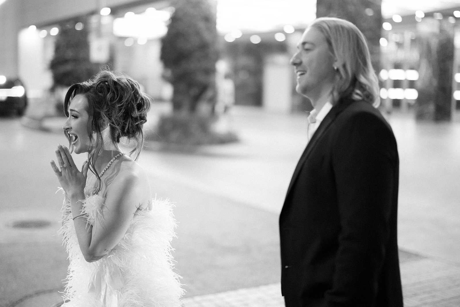 Izzi and Luke’s downtown las vegas engagement shoot.  Luxury wedding planner Andrea Eppolito.  Photos by Nicole Hubbs.