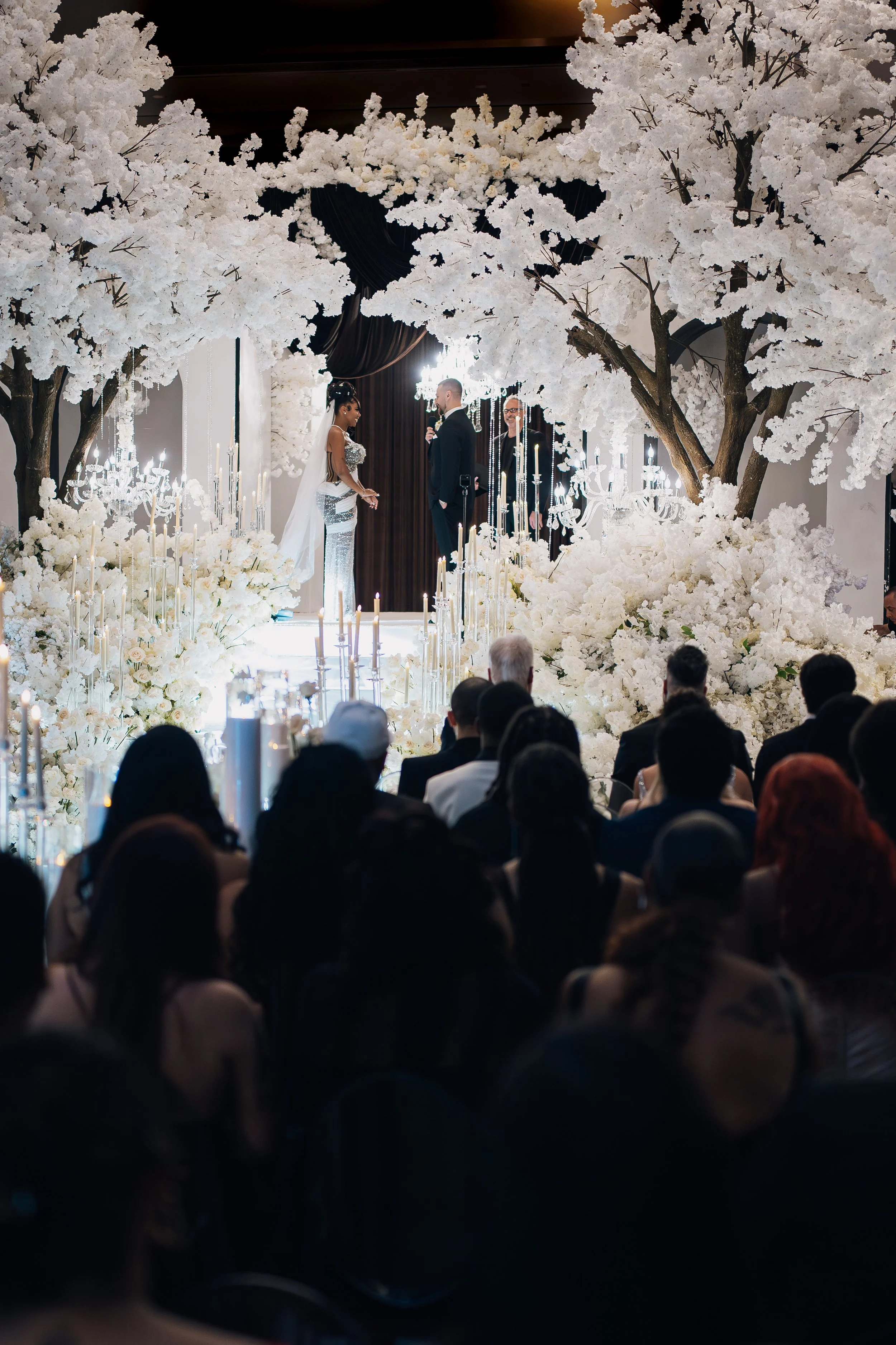 Bride and Groom at Luxe Million Dollar Wedding 