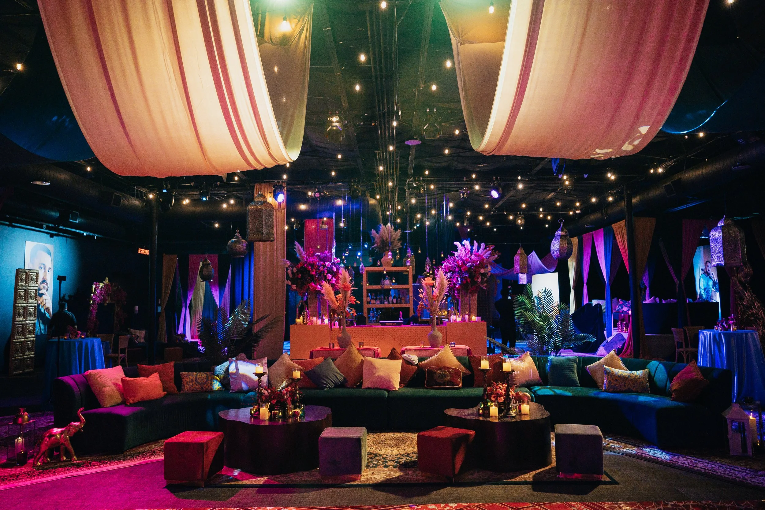 Luxe Arabian Night's Birthday Party in Las Vegas.  Luxury Event Planner Andrea Eppolito.  Images be MESUS Studio.