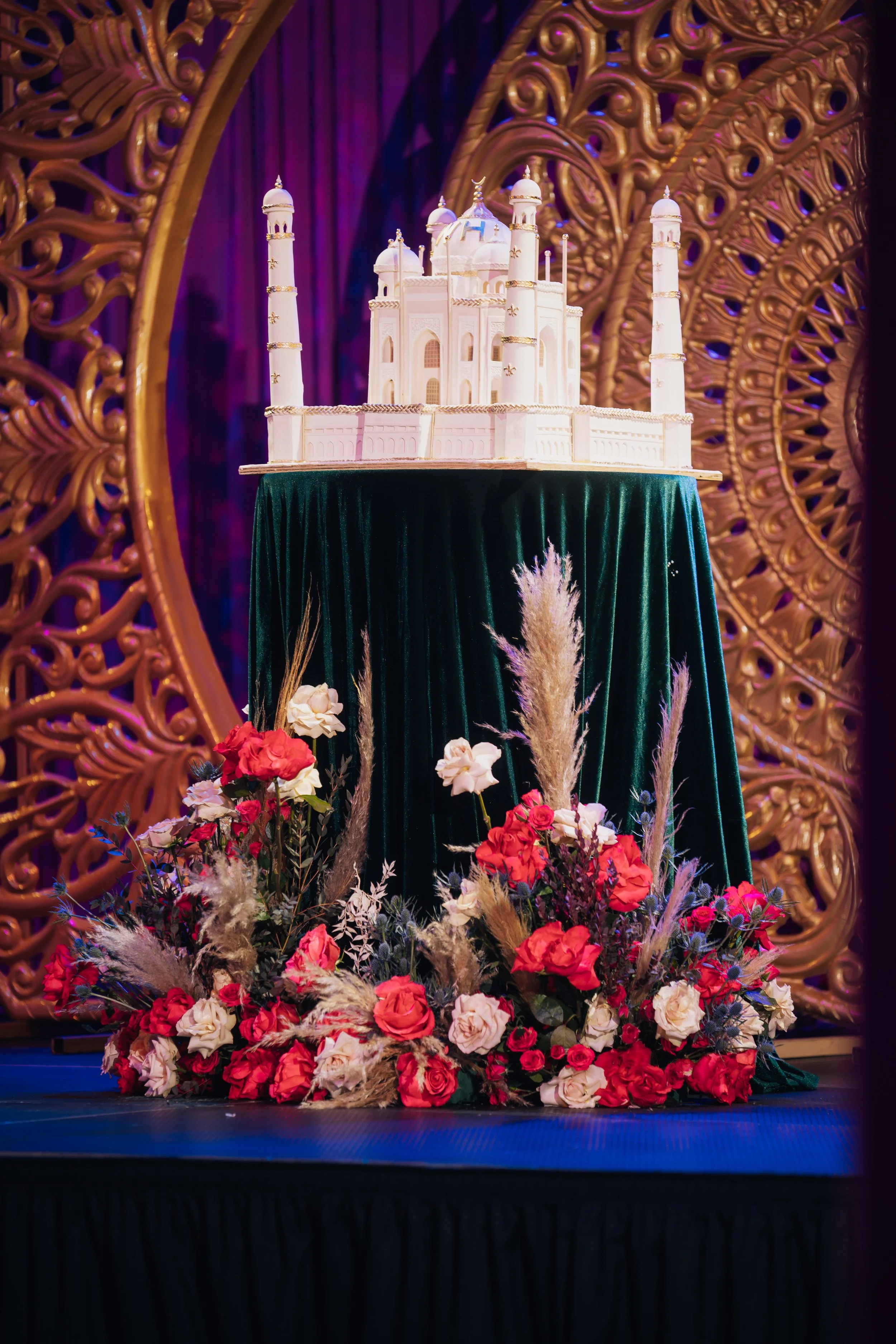 Taj Mahal Birthday Cake at an Arabian Nights Billionaire Birthday Party.  Event Planner Andrea Eppolito.  Photo by MESUS Studios.