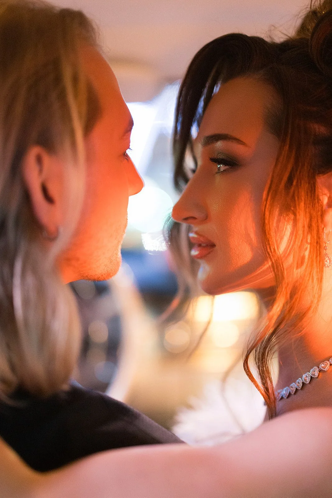 Izzi and Luke’s downtown las vegas engagement shoot.  Luxury wedding planner Andrea Eppolito.  Photos by Nicole Hubbs.