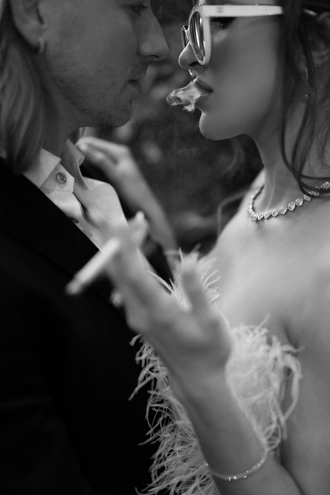 Izzi and Luke’s downtown las vegas engagement shoot.  Luxury wedding planner Andrea Eppolito.  Photos by Nicole Hubbs.