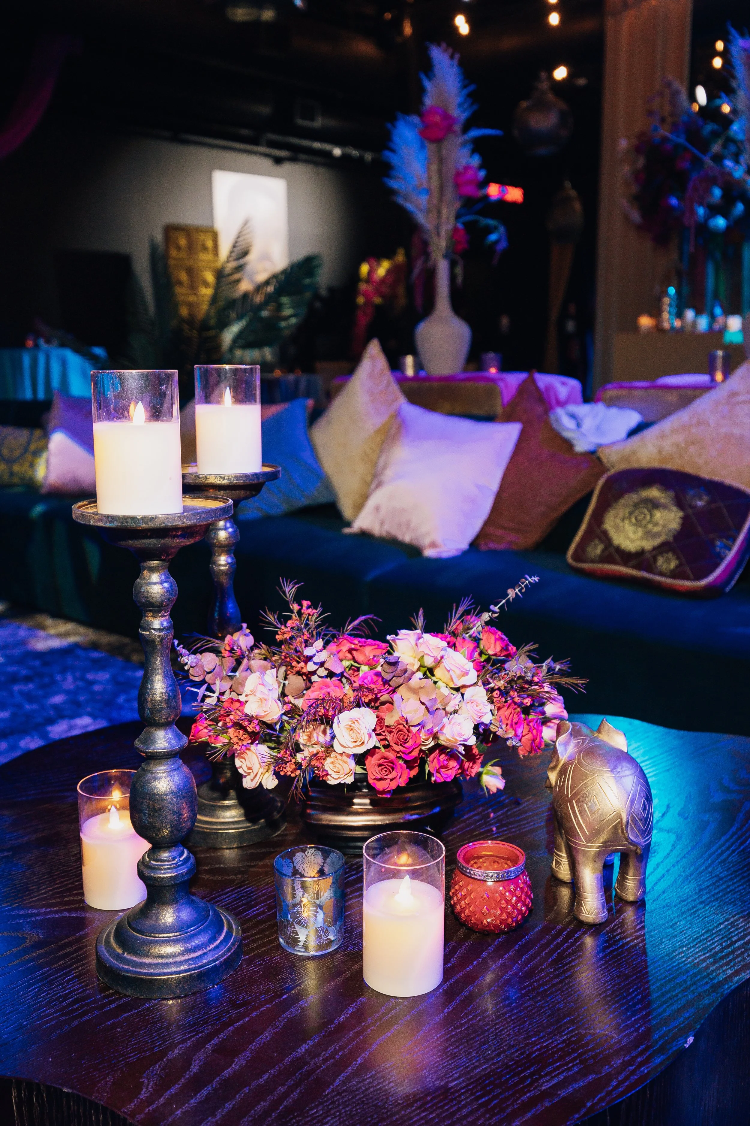 Luxe Arabian Night's Birthday Party in Las Vegas.  Luxury Event Planner Andrea Eppolito.  Images be MESUS Studio.