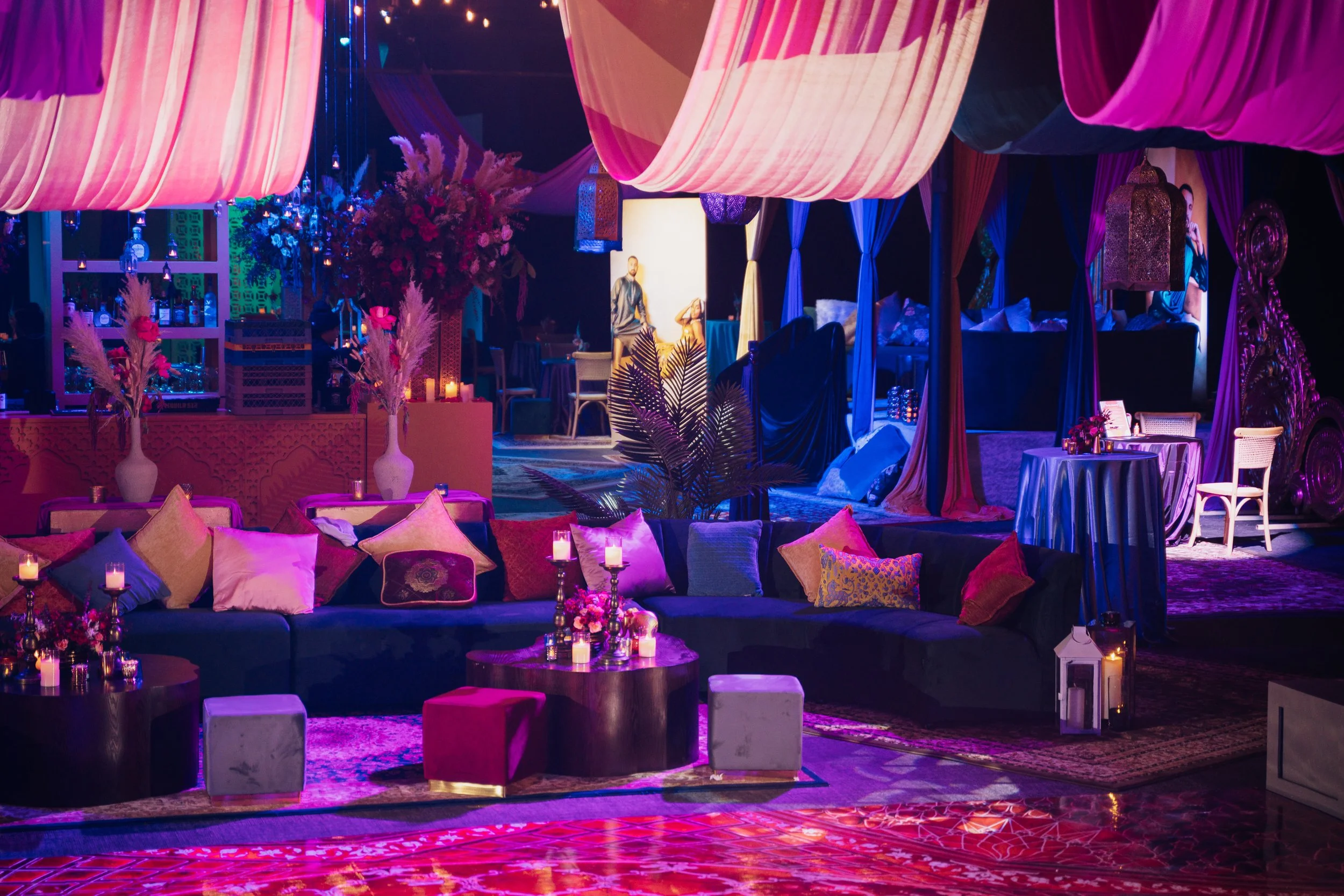 Luxe Arabian Night's Birthday Party in Las Vegas.  Luxury Event Planner Andrea Eppolito.  Images be MESUS Studio.