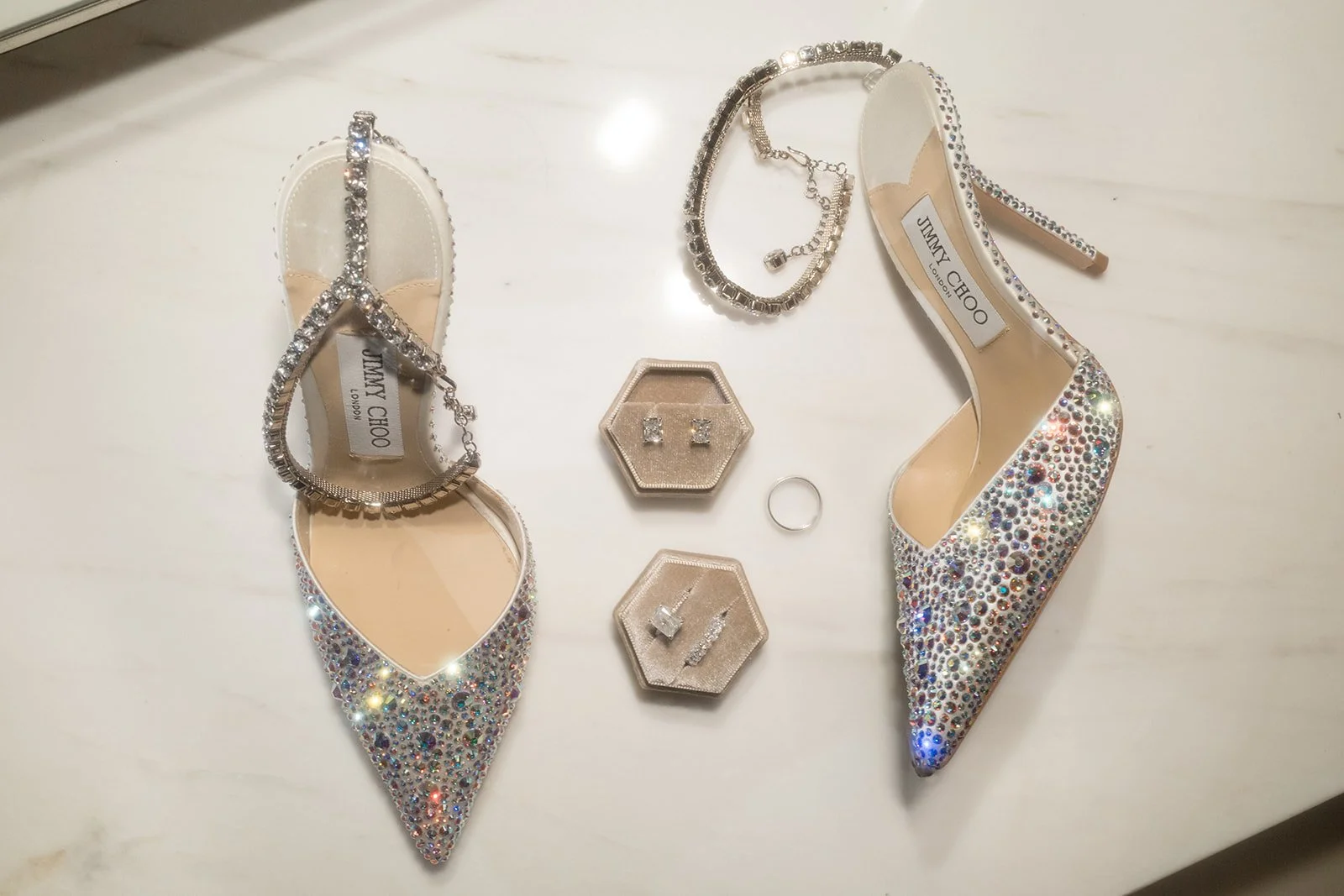 Crystal Jimmy Choo Wedding Shoes