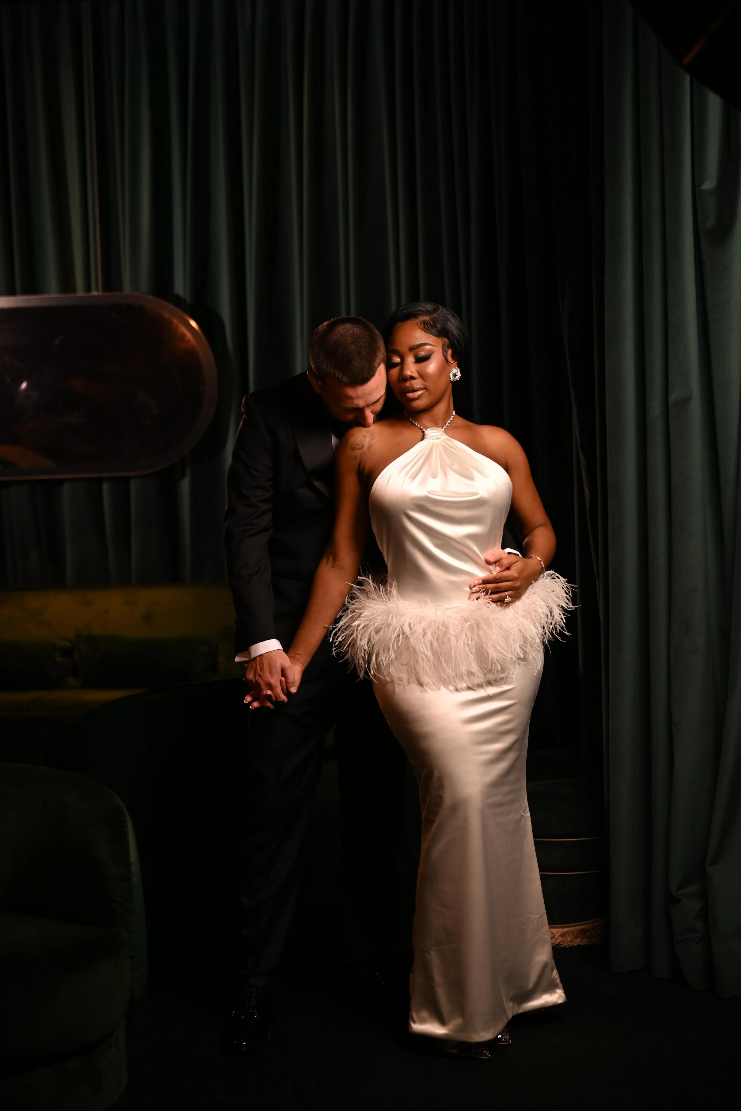 Luxe Engagement Photos.  Zhanae and Will.  Las Vegas Wedding Planner Andrea Eppolito.  Photo by MESUS Studios.