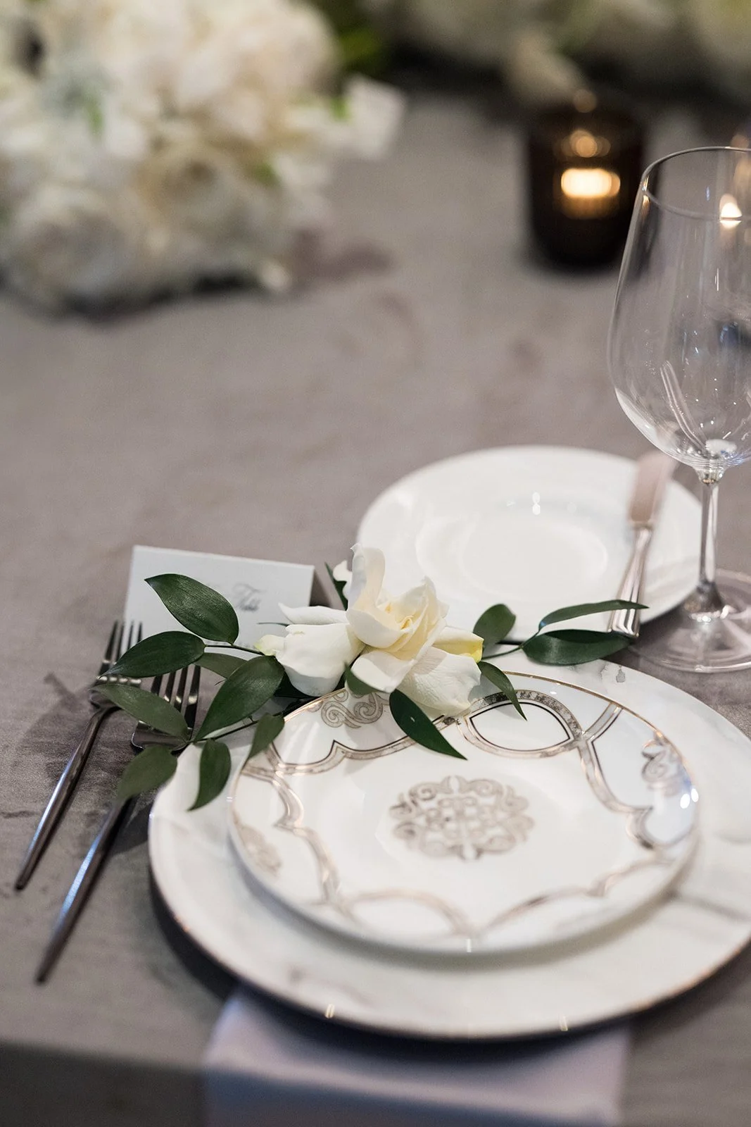 Stacked Charger Place Setting