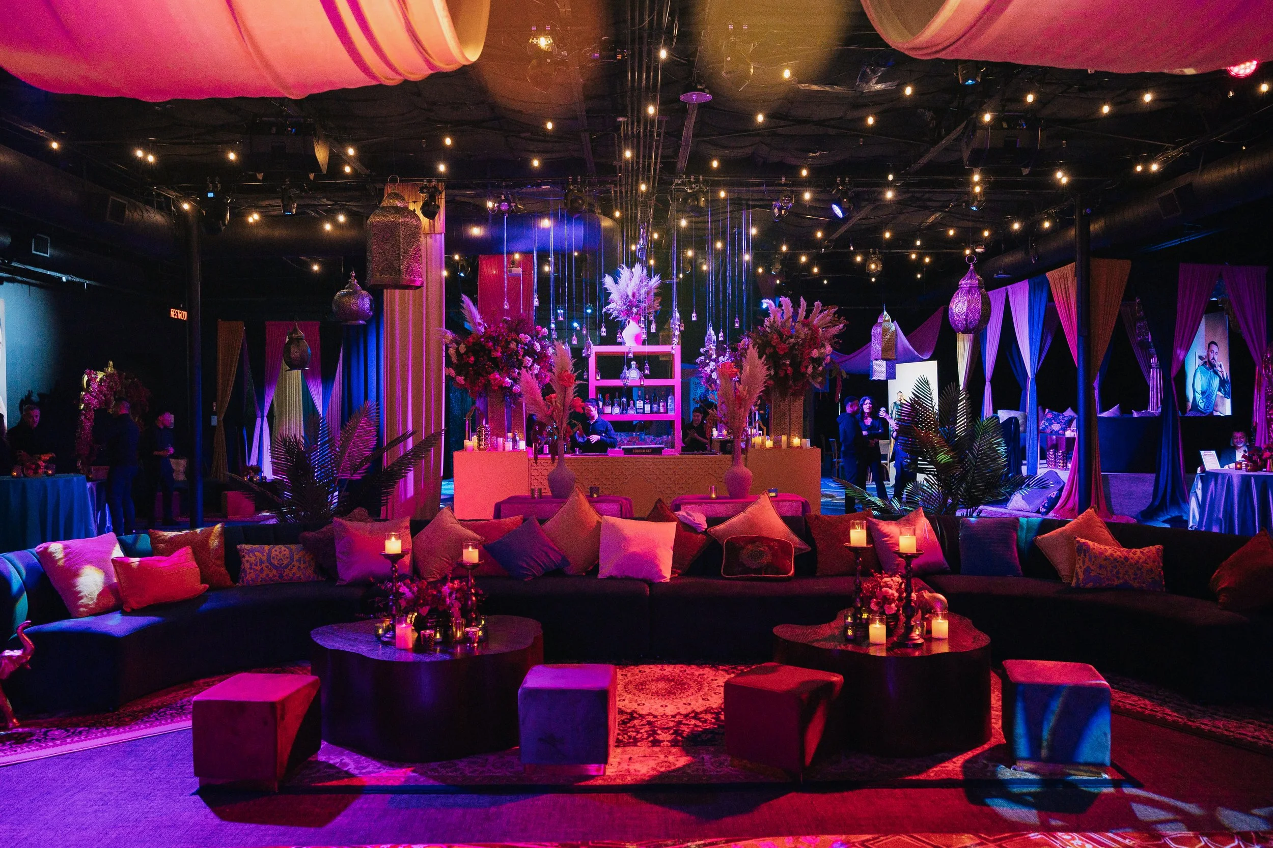 Luxe Arabian Night's Birthday Party in Las Vegas.  Luxury Event Planner Andrea Eppolito.  Images be MESUS Studio.