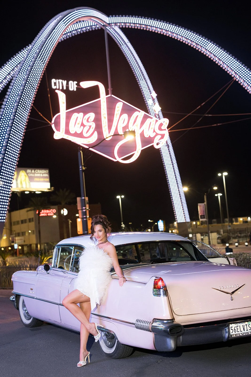 Izzi and Luke’s Engagement Photos in Downtown Las Vegas.  Destination Wedding Planner Andrea Eppolito.  Images by Nicole Hubbs.
