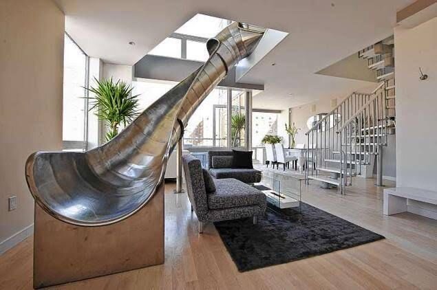 Would you slide down or walk down to the living room if this was your home? 🤔⁣
⁣
⁣
 #livingroom #livingroomdecor #livingroomdesign #livingroominspo #livingroomideas #livingroomgoals #livingroomstyle #livingroominspiration #livingroominterior #living