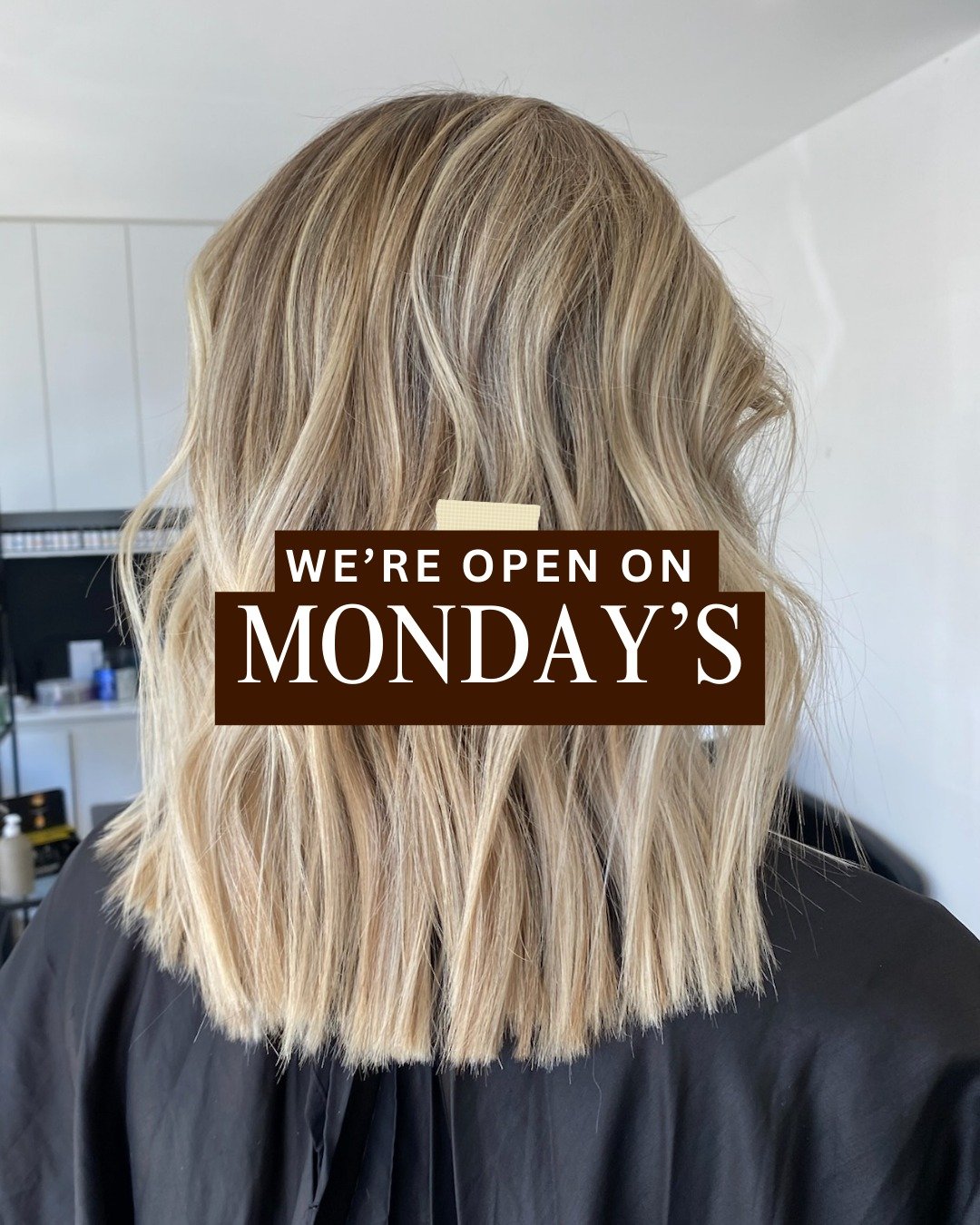 WE&rsquo;RE OPEN ON MONDAYS! ✨

Skip the Saturday or late-night Thursday rush and lock in a Monday appointment to start your week fresh.

Call (02) 8581 5591 to book. ✂️