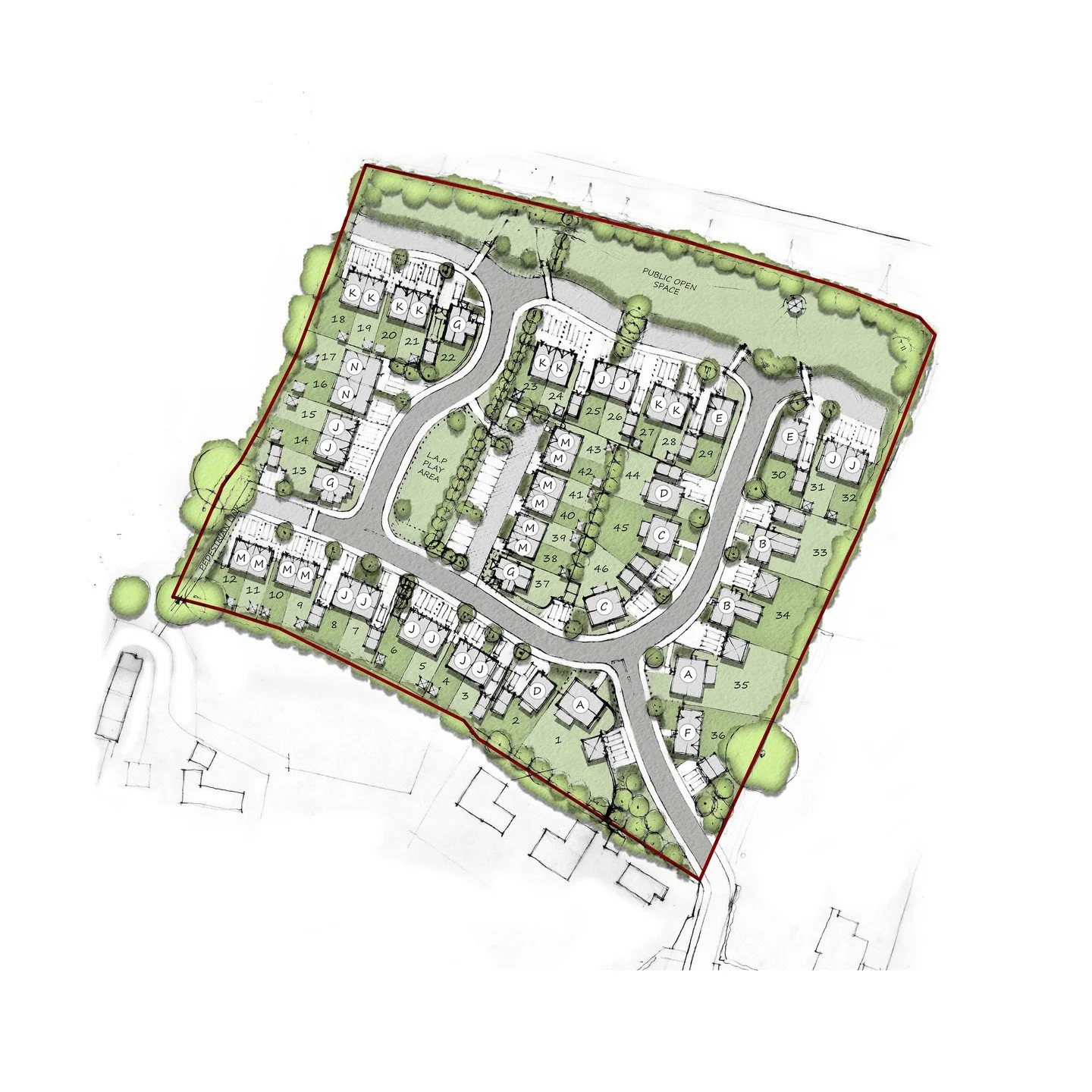 Plans are underway for a 46-house development in Leicestershire, now submitted for planning approval. 

#Stanifortharchitects #Leicestershire #MidlandsArchitecture