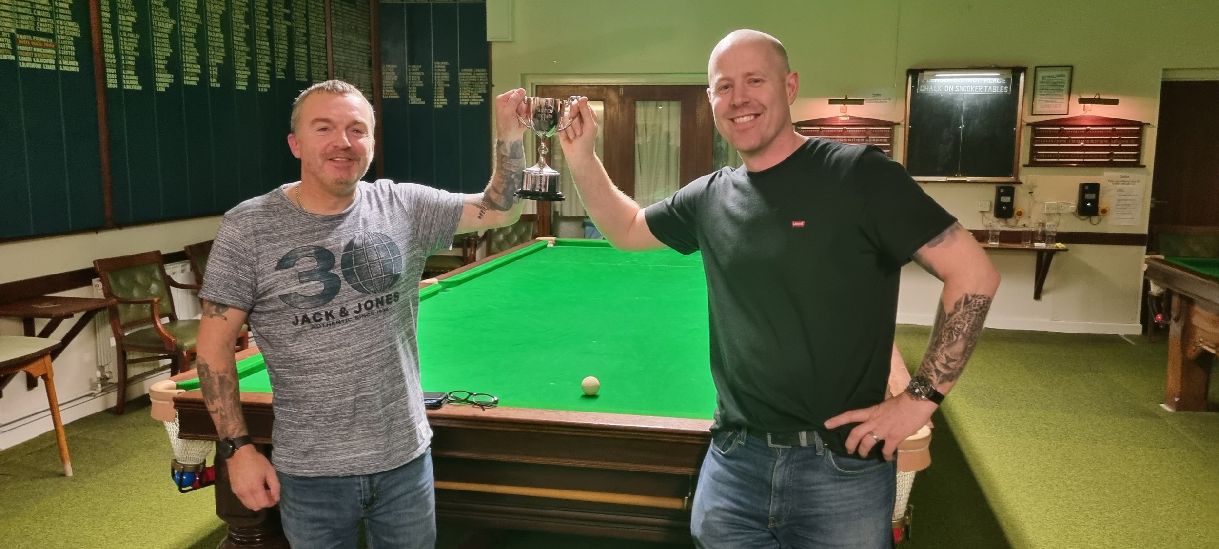 New Scotch Doubles champions — Guernsey Billiards and Snooker Association