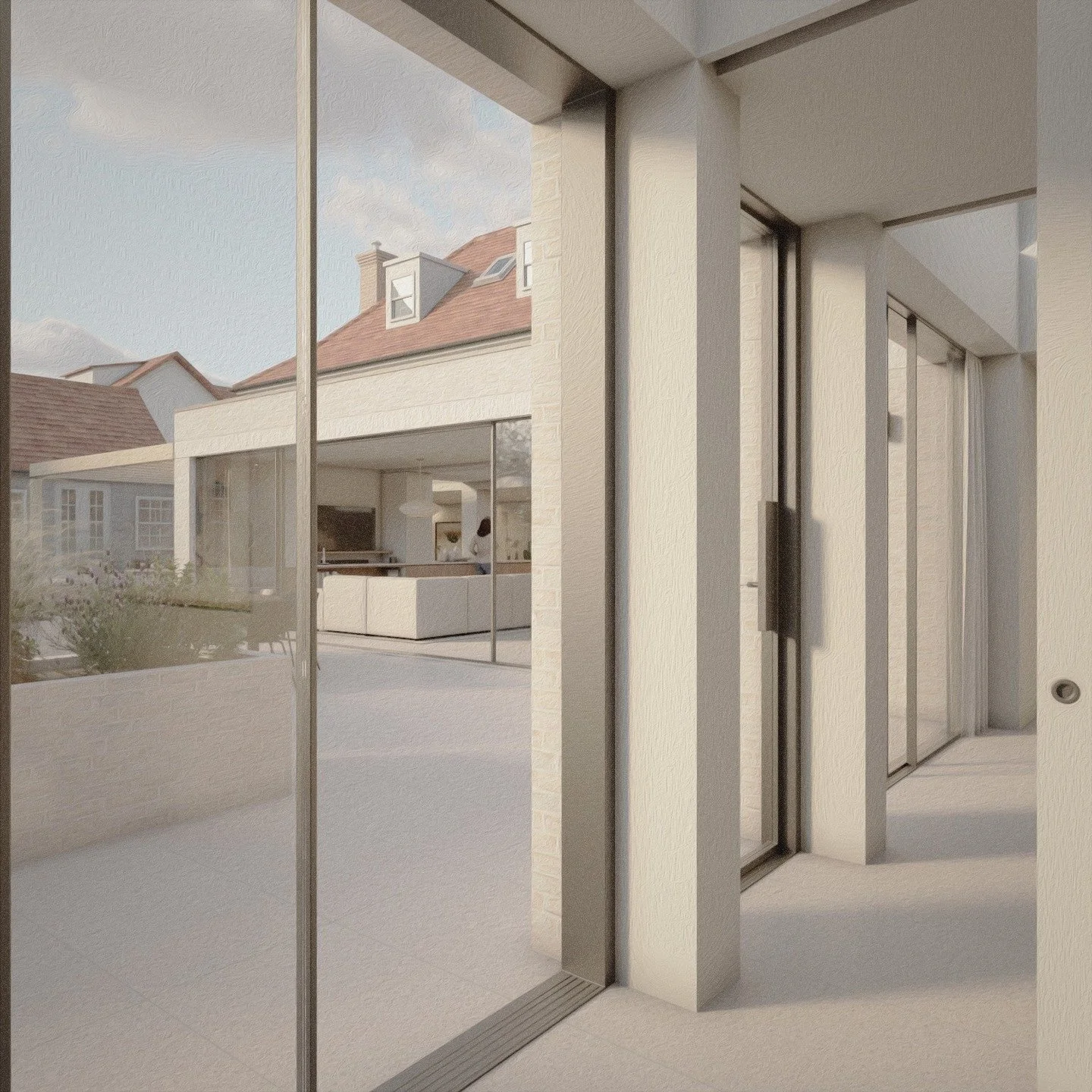 Work has started on site for one of our residential projects in Hertfordshire with @clarksconstructionltd 
This extension, reconfiguration, and refurbishment carefully balances old and new—introducing pared-back contemporary elements that comp