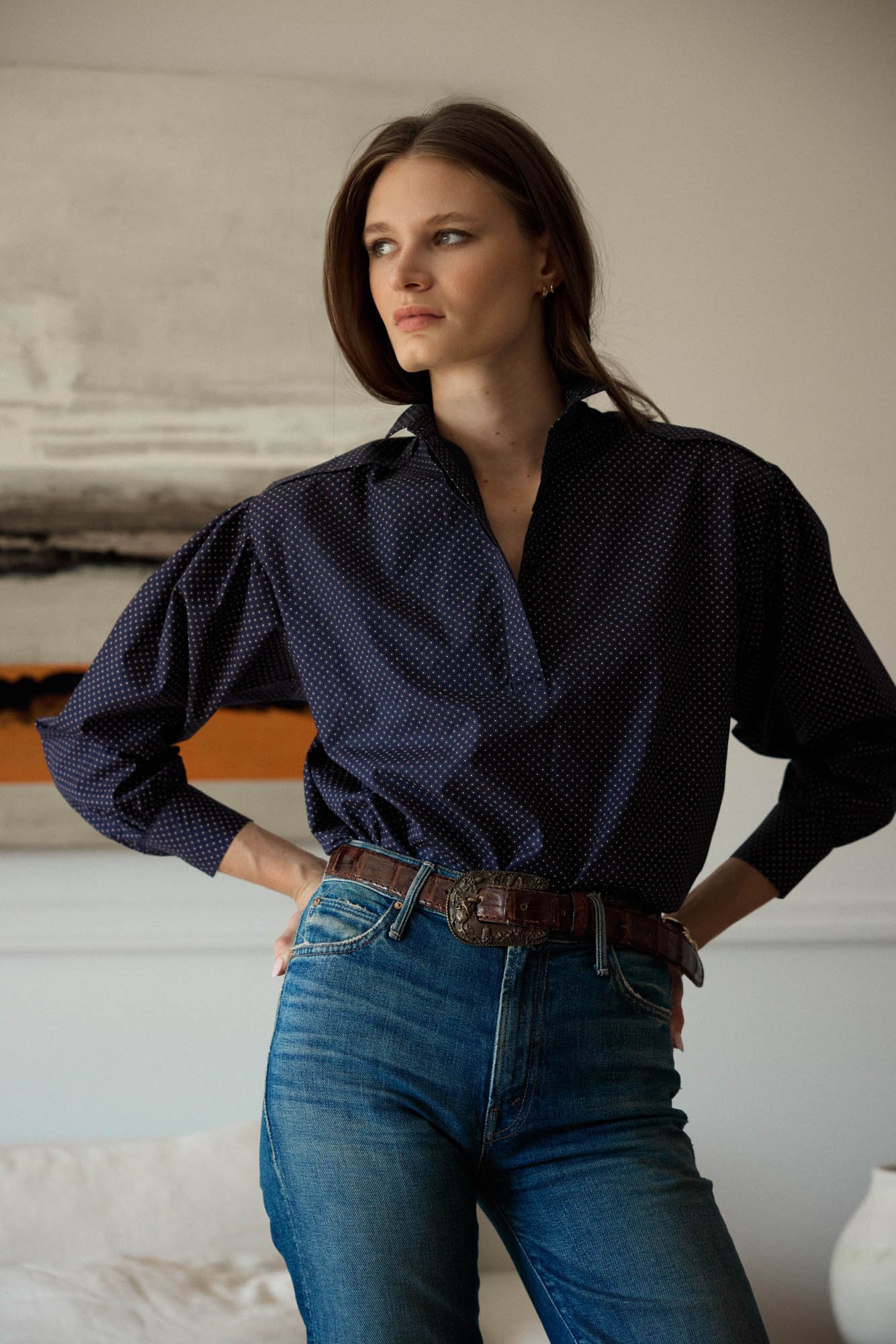 The garden shirt blue