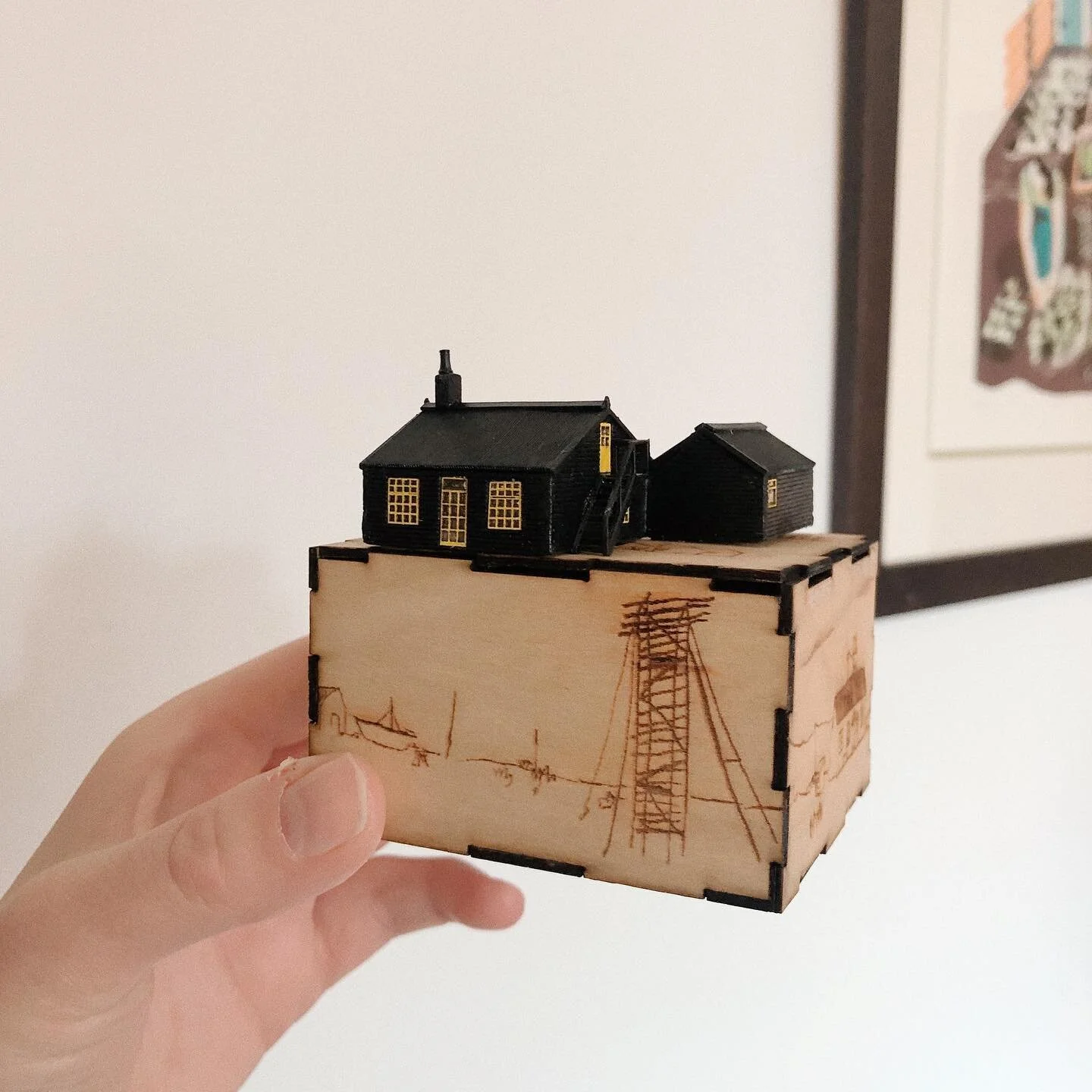 As featured on @guardian gift guide 2021, our miniature Prospect Cottage makes the perfect little stocking filler! #prospectcottage #dungeness #derekjarman