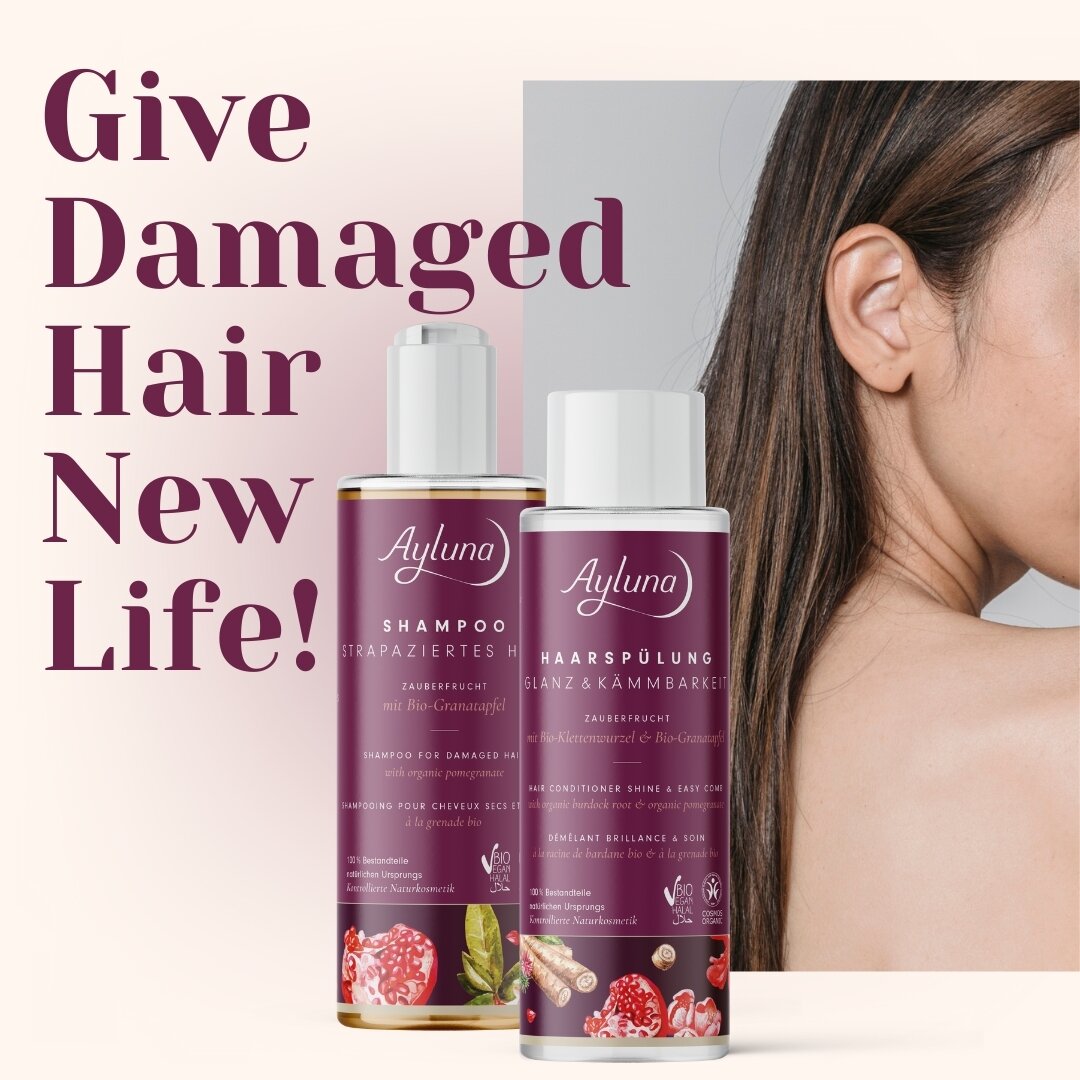 Get enchantingly beautiful hair - without magic or chemicals! ✨
The secret? The delightfully fruity scent of organic pomegranate, mixed with organic sweetwood extract and a few more natural ingredients - and voila, the magic potion for your hair is r