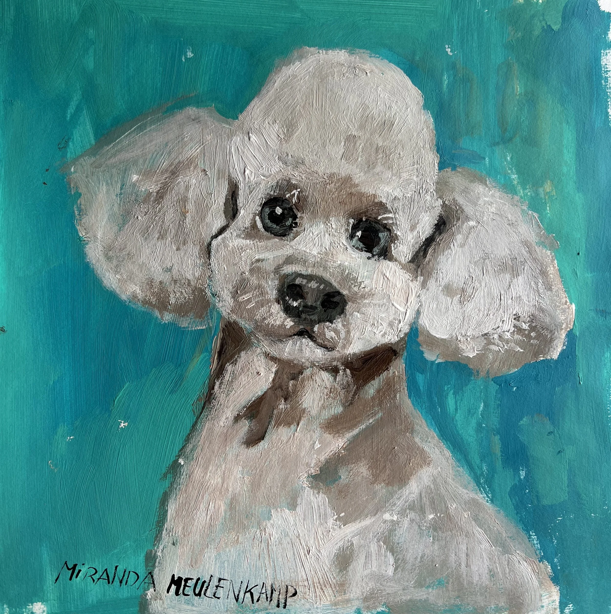  Acryl op papier.  30 cm. breed bij 29,5 cm hoog  52,- euro. 