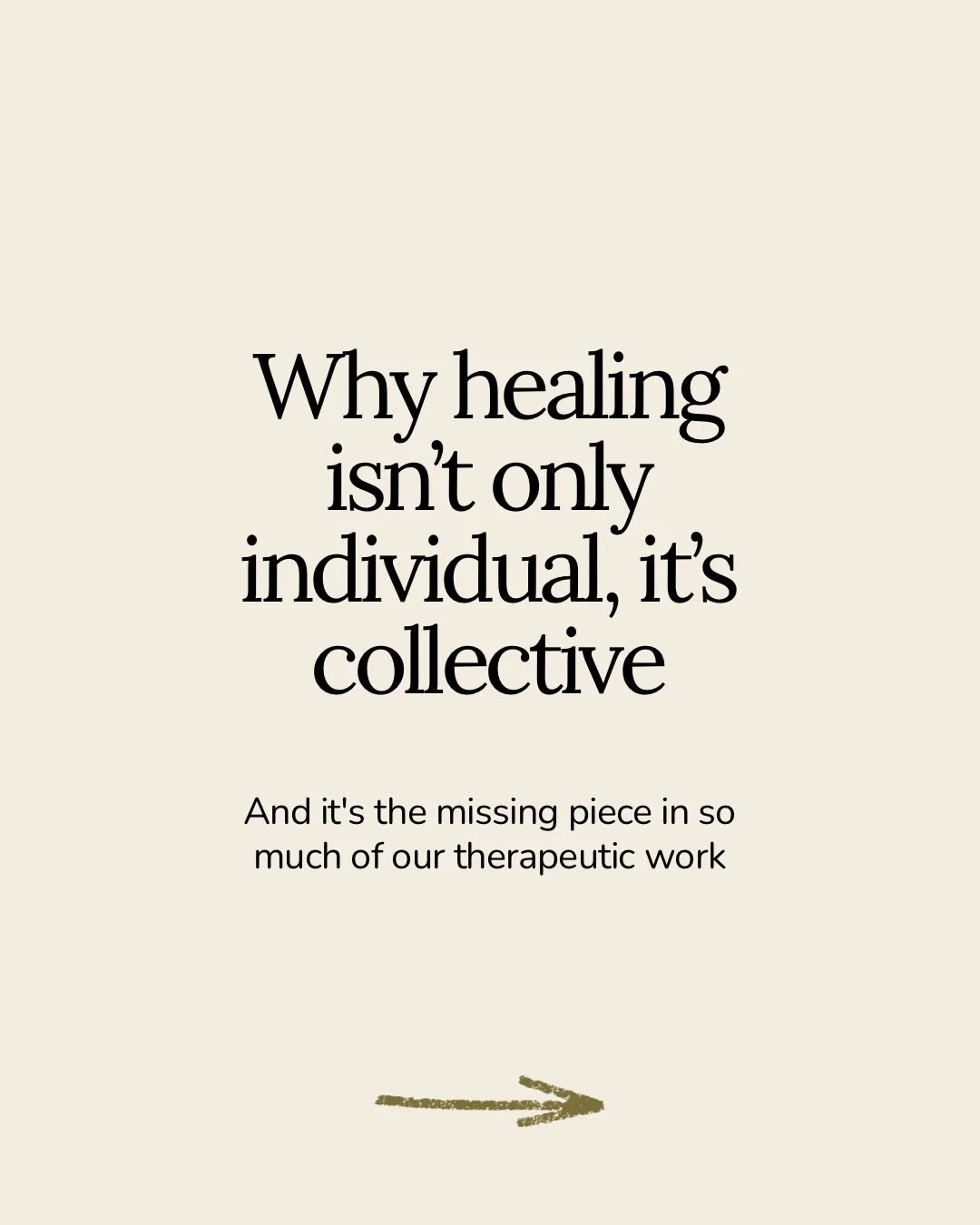 There&rsquo;s so much more nuance to say about this conversation than this platform allows. A fuller, unedited version of this will be coming to my Substack soon. If this resonates, come join me over there - link in my bio 🤍 

#collectivehealing #co