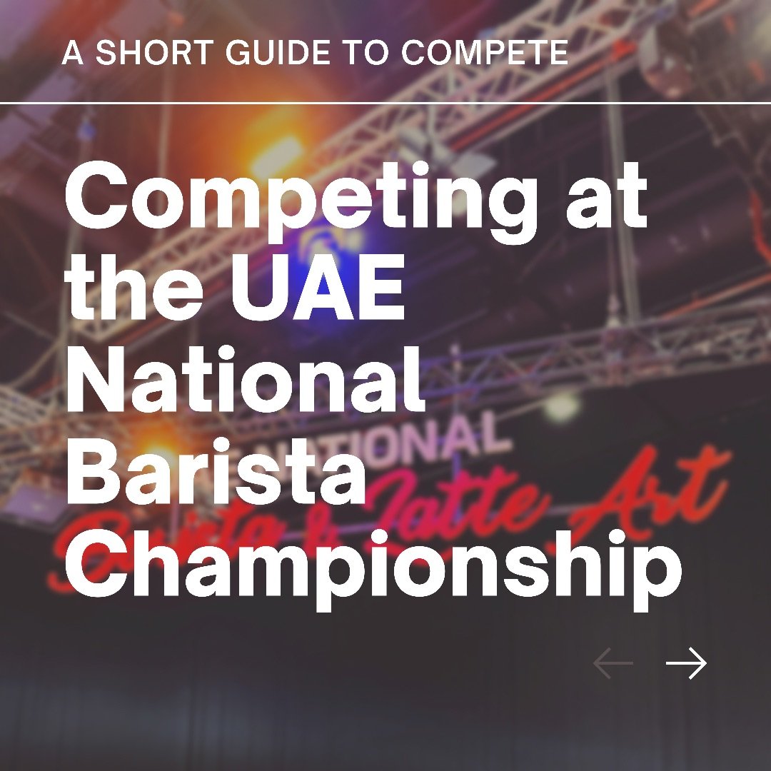 Competing at the UAE National Barista Championship