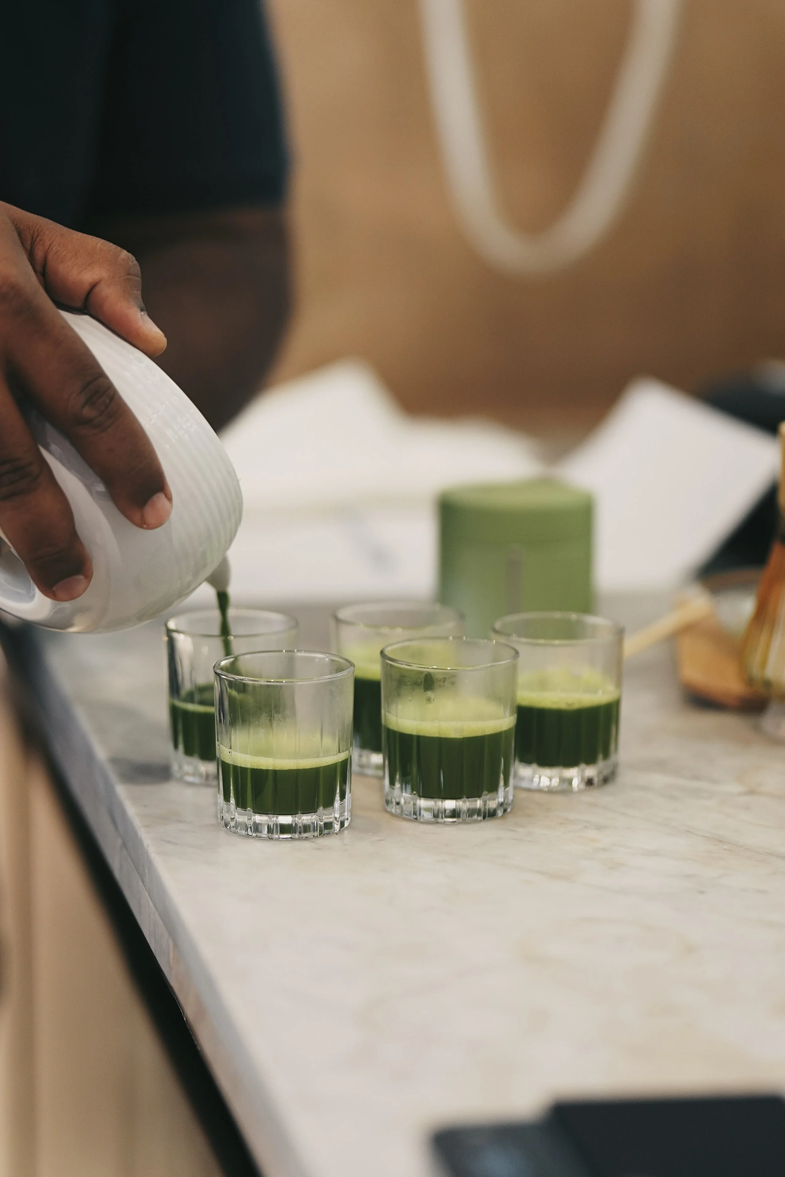 testing ceremonial grade matcha