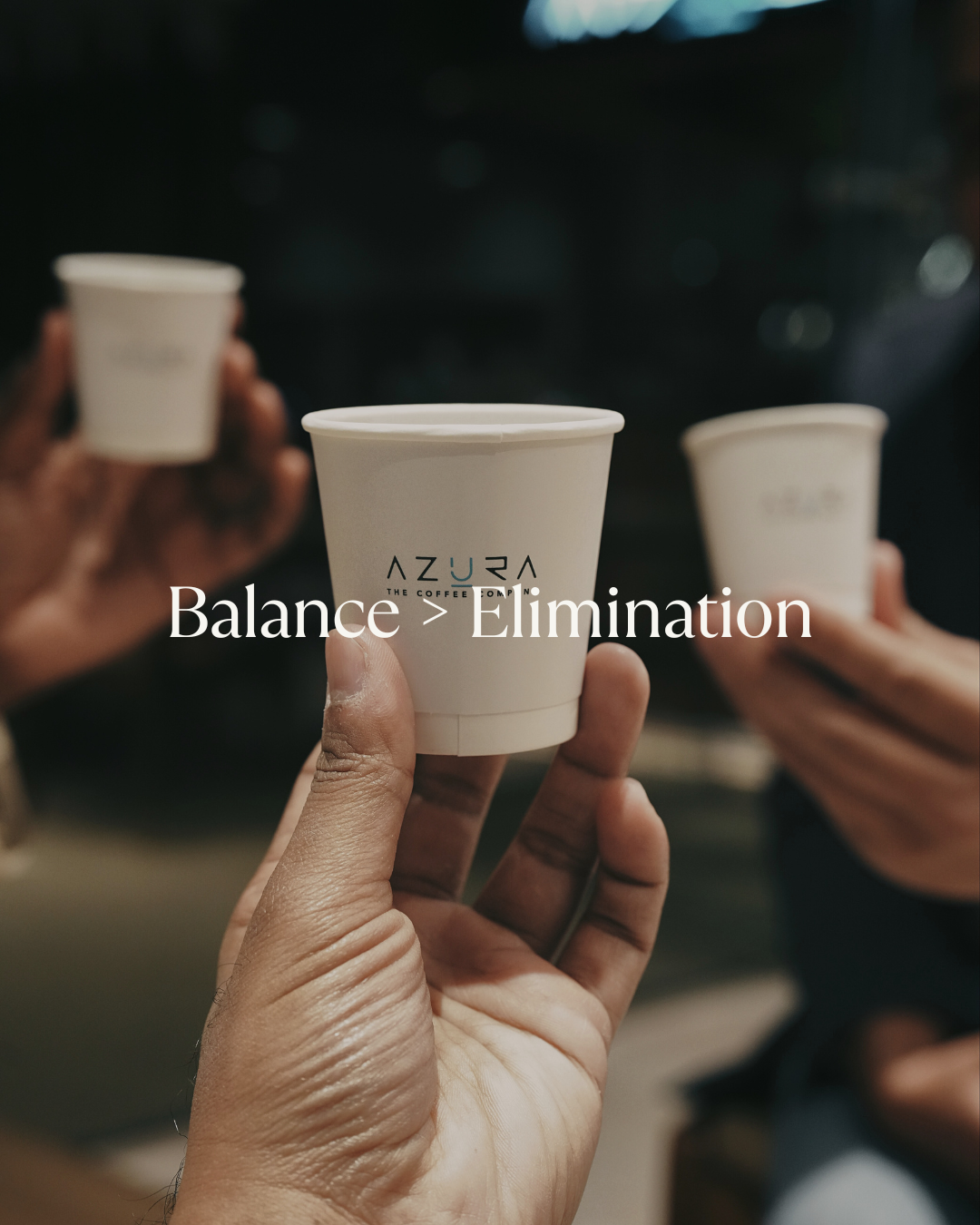 coffee cup balance elimination