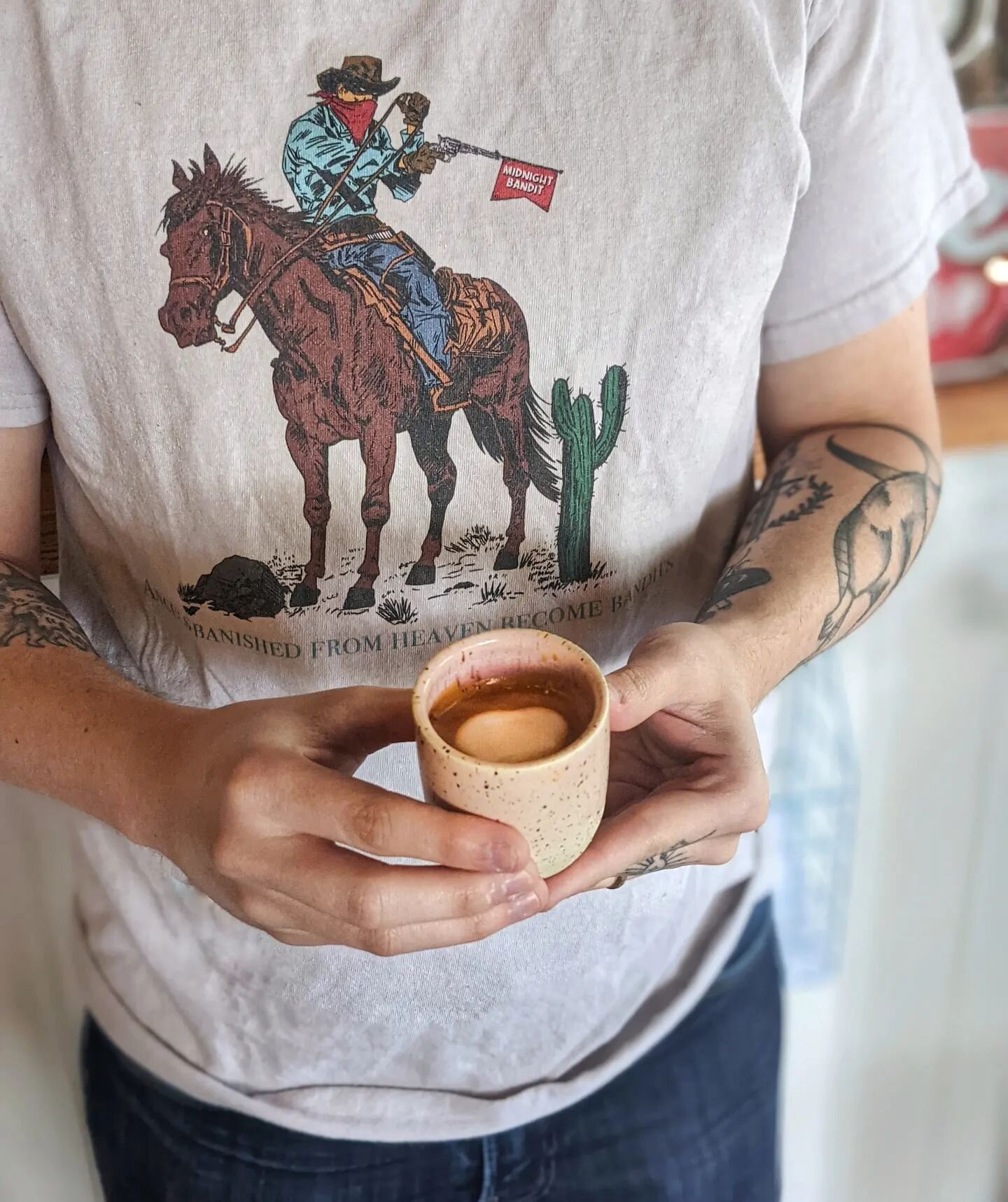 🗣️ Do y'all have macchiatos?

Why yes, yes we do. And they look like this. Double shot of silky smooth espresso and just a ✨drop✨ of milk. 

If you're looking for something caramely and big and cold, no worries, we can do that too.
