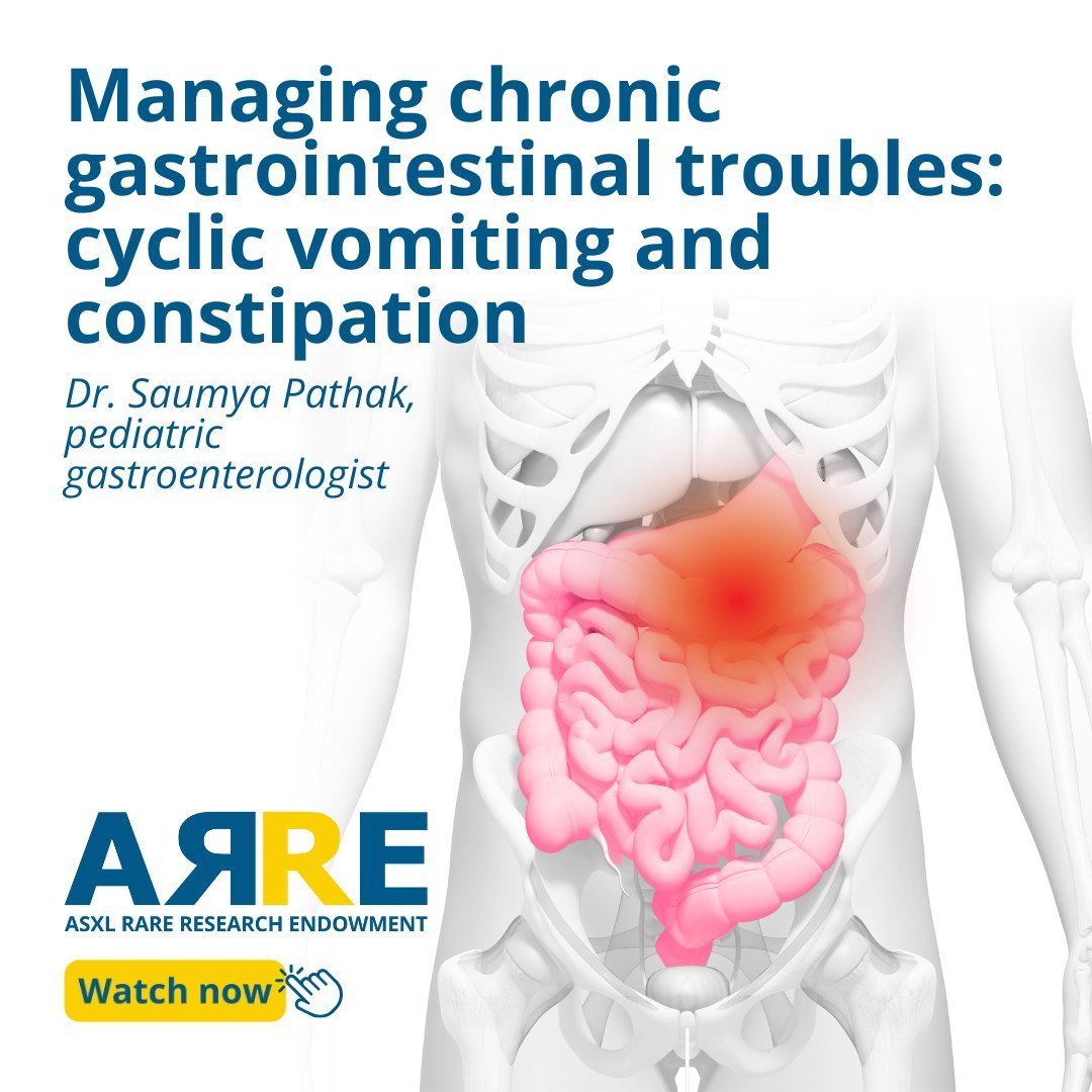 Find this in the ASXL Resource Library: Dr. Saumya Pathak, a pediatric gastroenterologist, describes common gastrointestinal challenges in individuals with neurodevelopmental disorders like ASXL syndromes. Her presentation includes management strateg