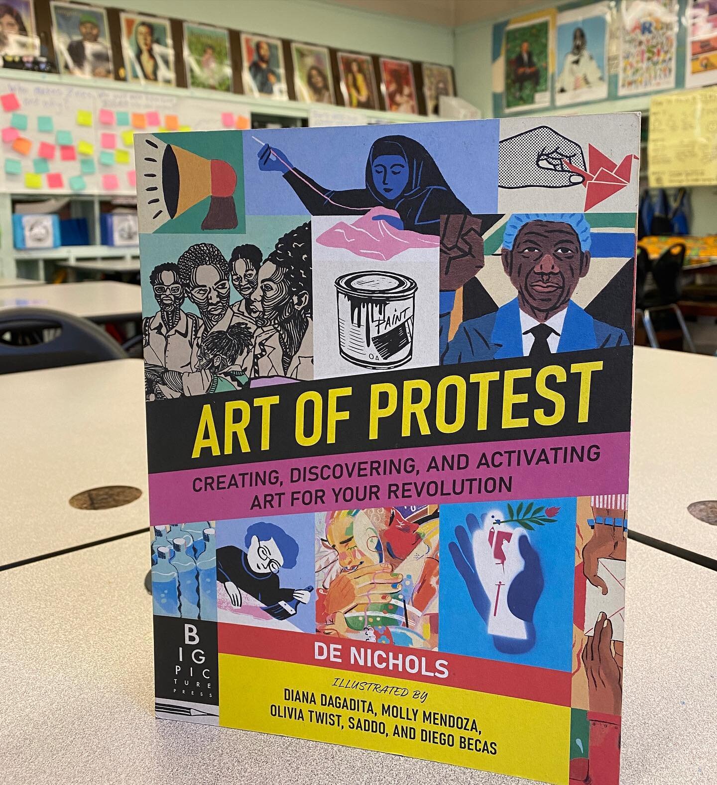 📚 Help me get a class set for my students! 🎨 Art of Protest is a beautiful publication that will offer my students an age appropriate background on the importance of art in social movements, a clear definition of protest art, examples of youth lead