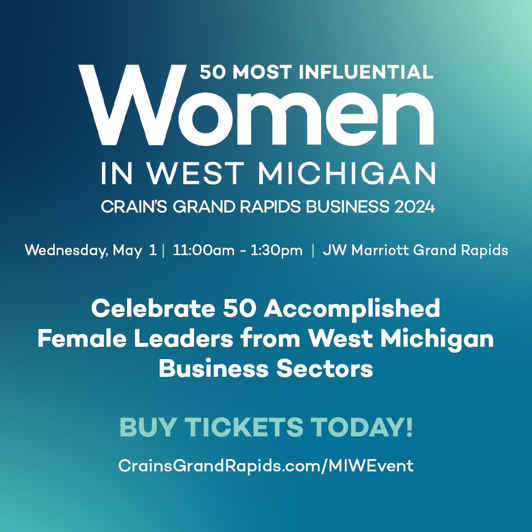 We are thrilled to announce that our Executive Director, Hannah Berry, has been selected as a honoree for @CrainsGrandRapids 50 Most Influential Women in West Michigan!

We want to extend our gratitude for all of the community support that has brough