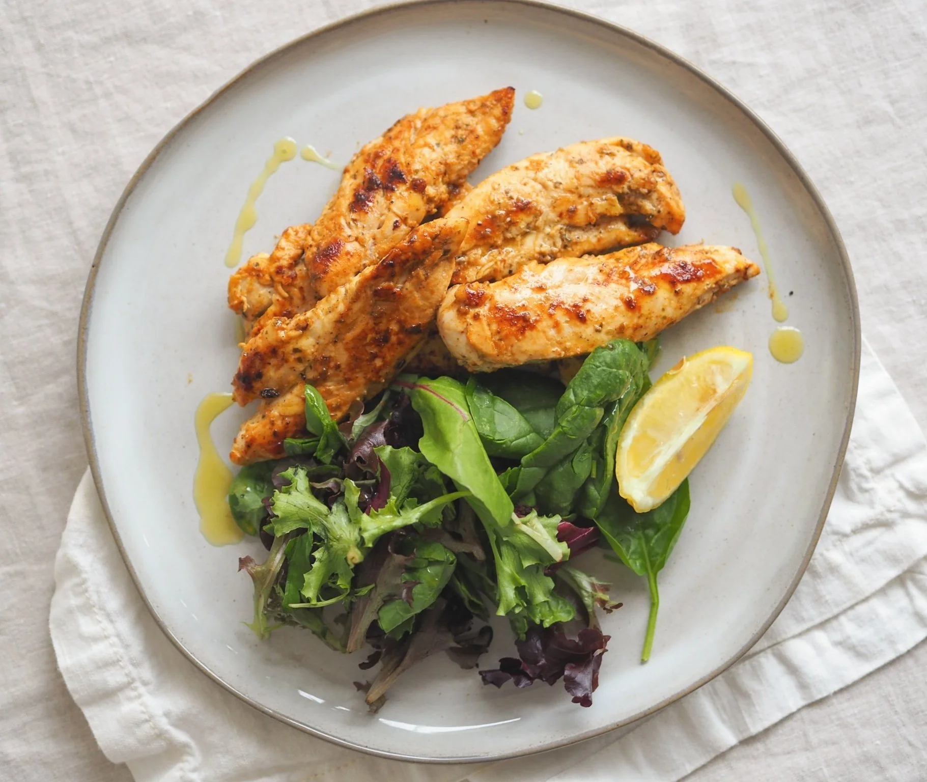 Greek yogurt and periperi chicken tenders — Labrini Nutrition