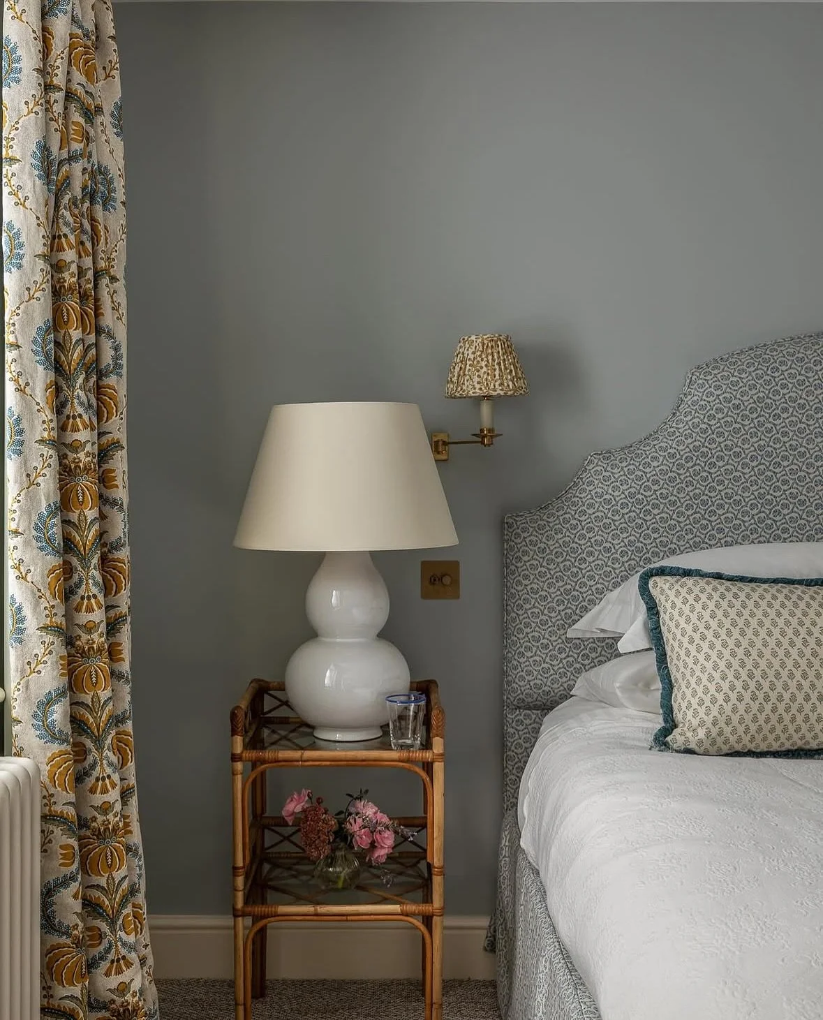 Little Block Blue/Wicker in a beautiful Cornish project by @leonorabirtsinteriordesign