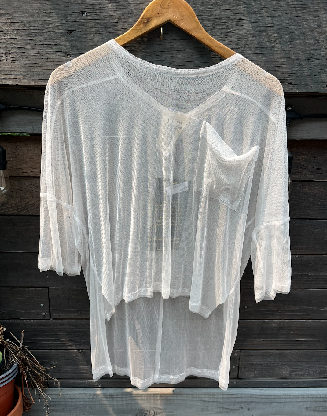 Tee Top (Silk Tulle) - Ivory, Xs