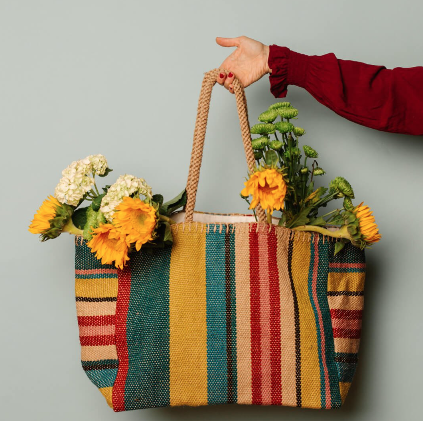 Carmen Striped Tote
