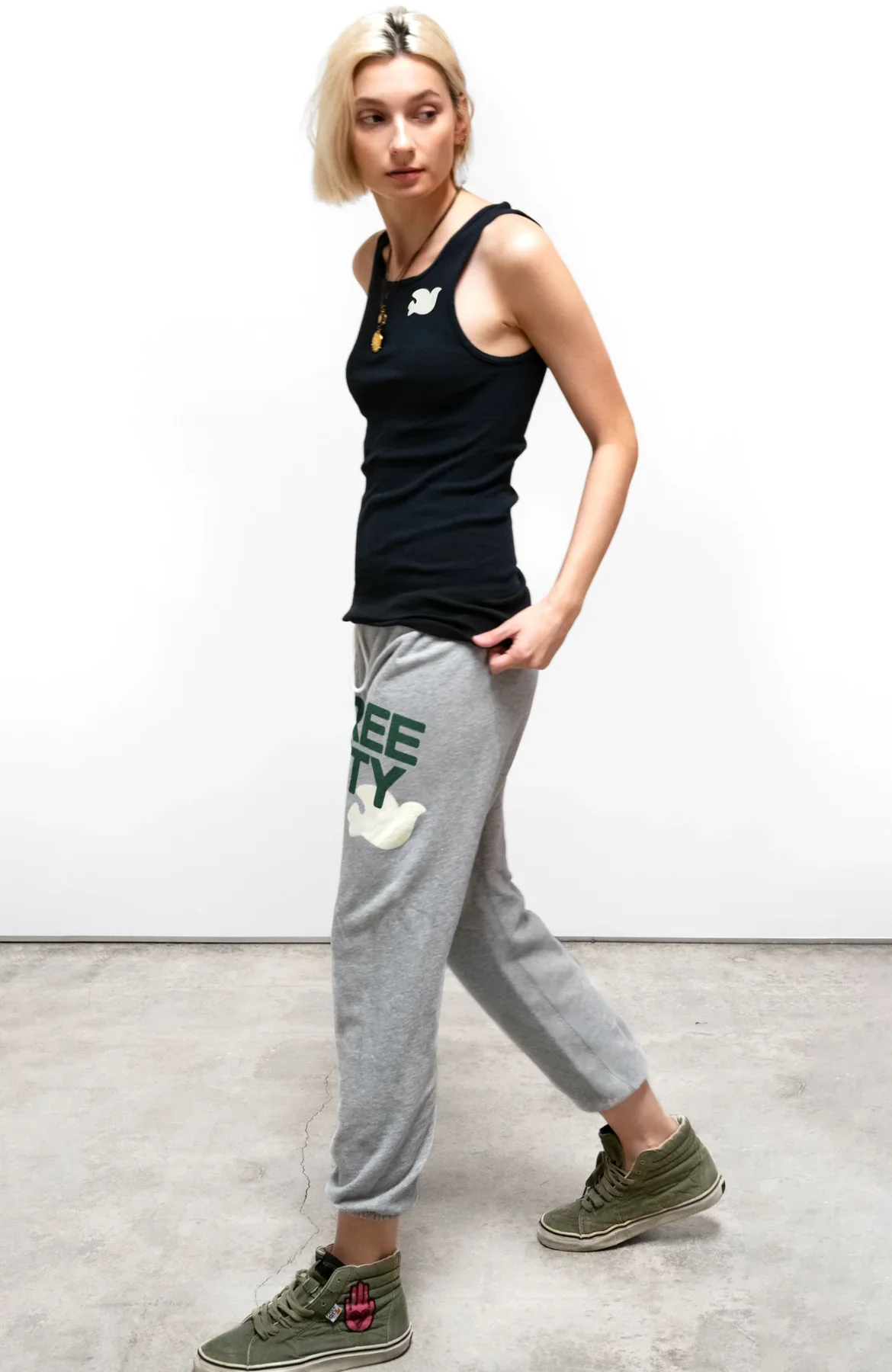 FreeCity Heather Sweatpants  - Heather Army