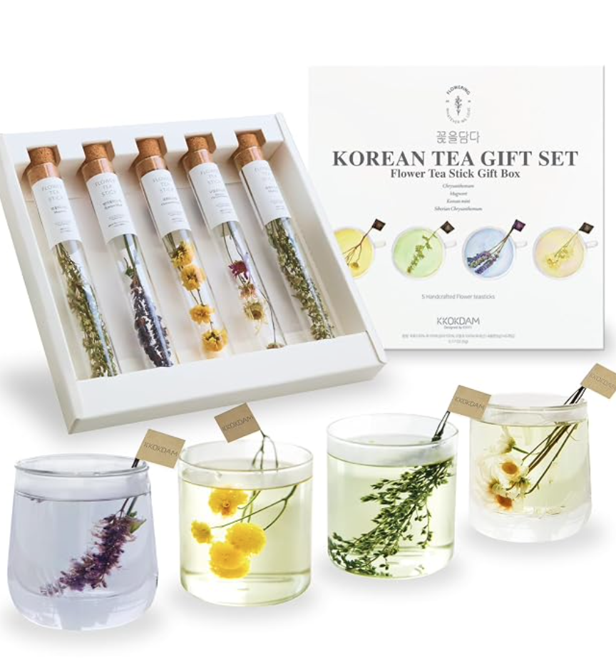 KKOKDAM Premium Flower Korean Tea Stick Gift Set