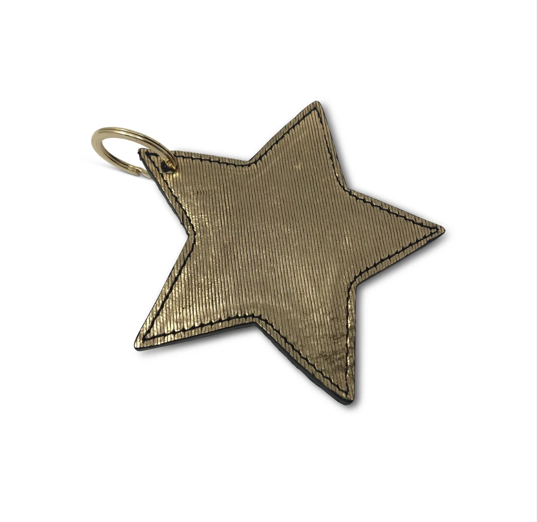 KEMPTON & CO. Star Keychain Metallic Rain Gold