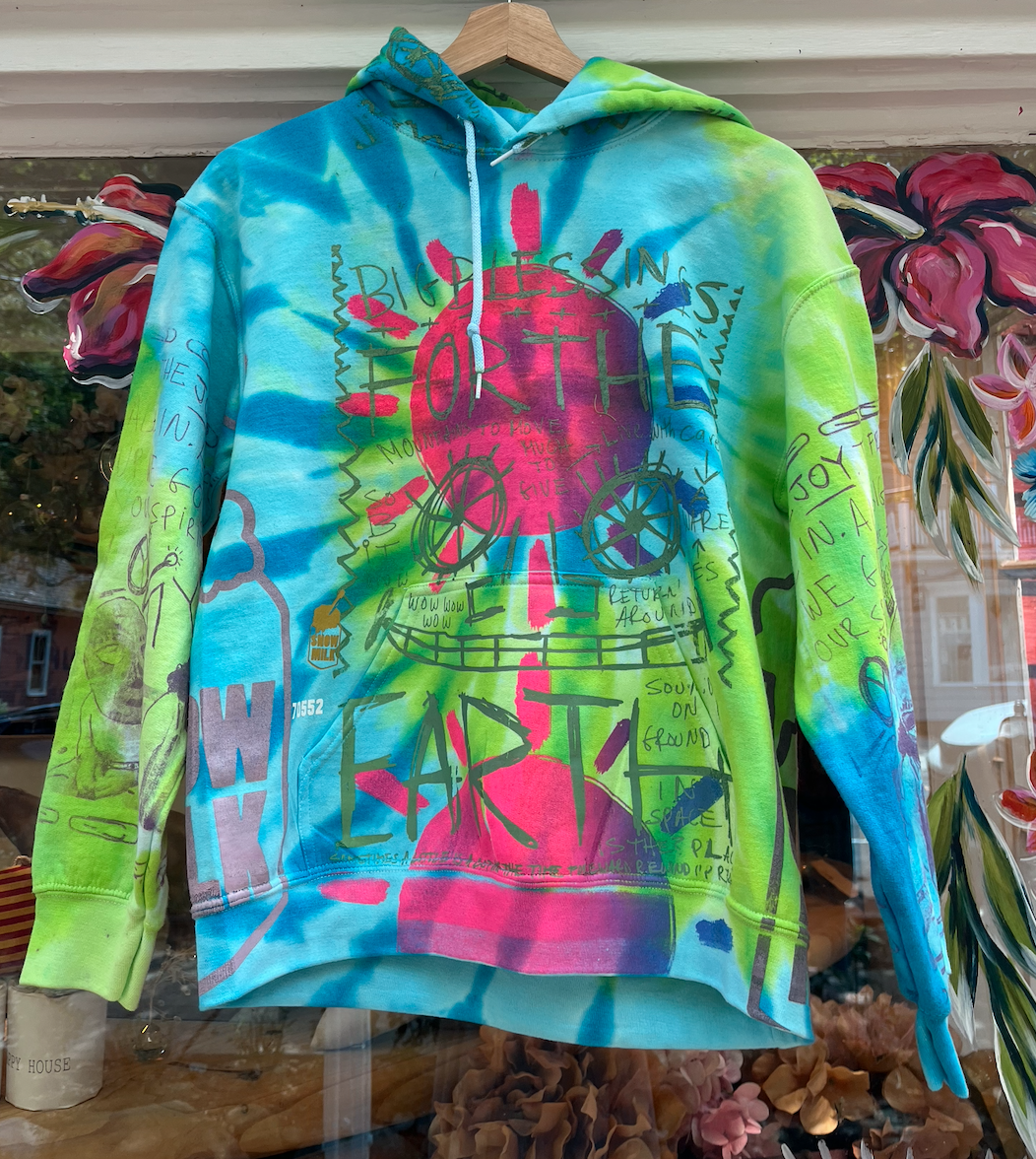 Tie Dye Snow Milk Hoodie - xsmall