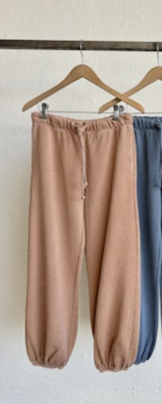 NSF Shane Billow Loop Terry Sweatpant in Faded Carmel