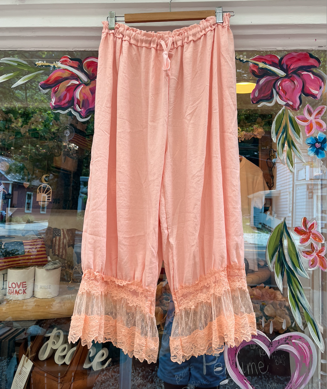 Lace Tie Up Pants