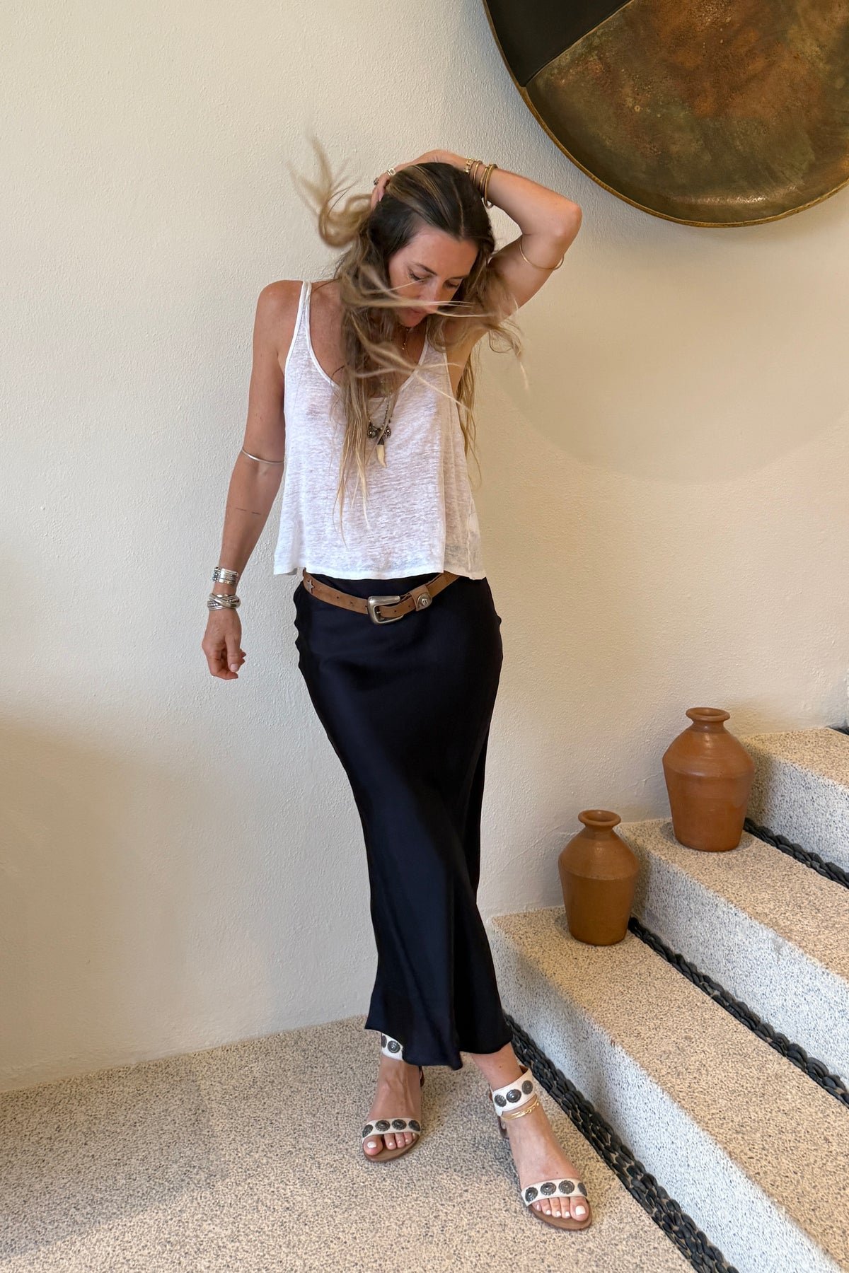 Jen's Pirate Booty Lalla Midi Skirt - Black