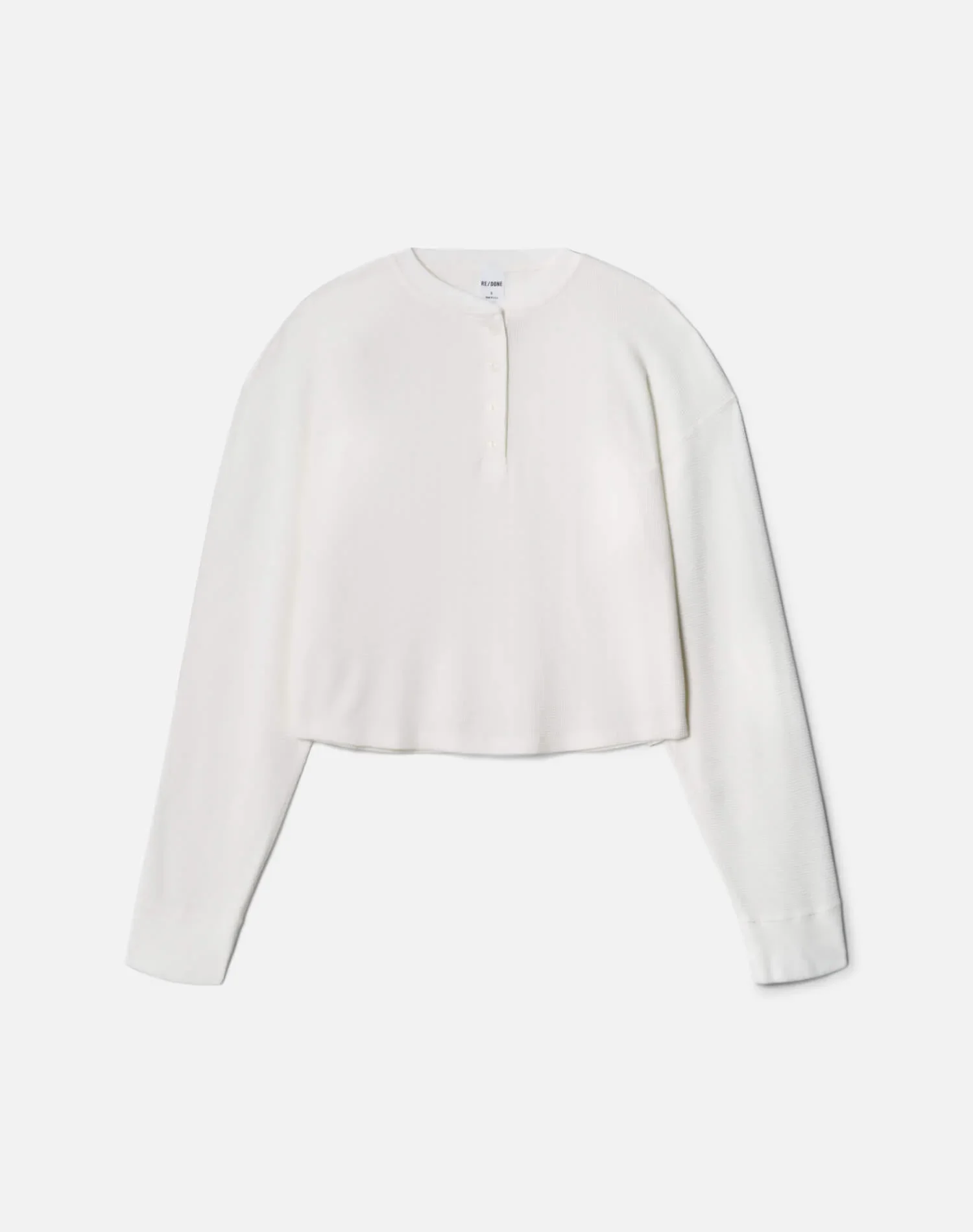 Hanes Waffle Boxy Henley