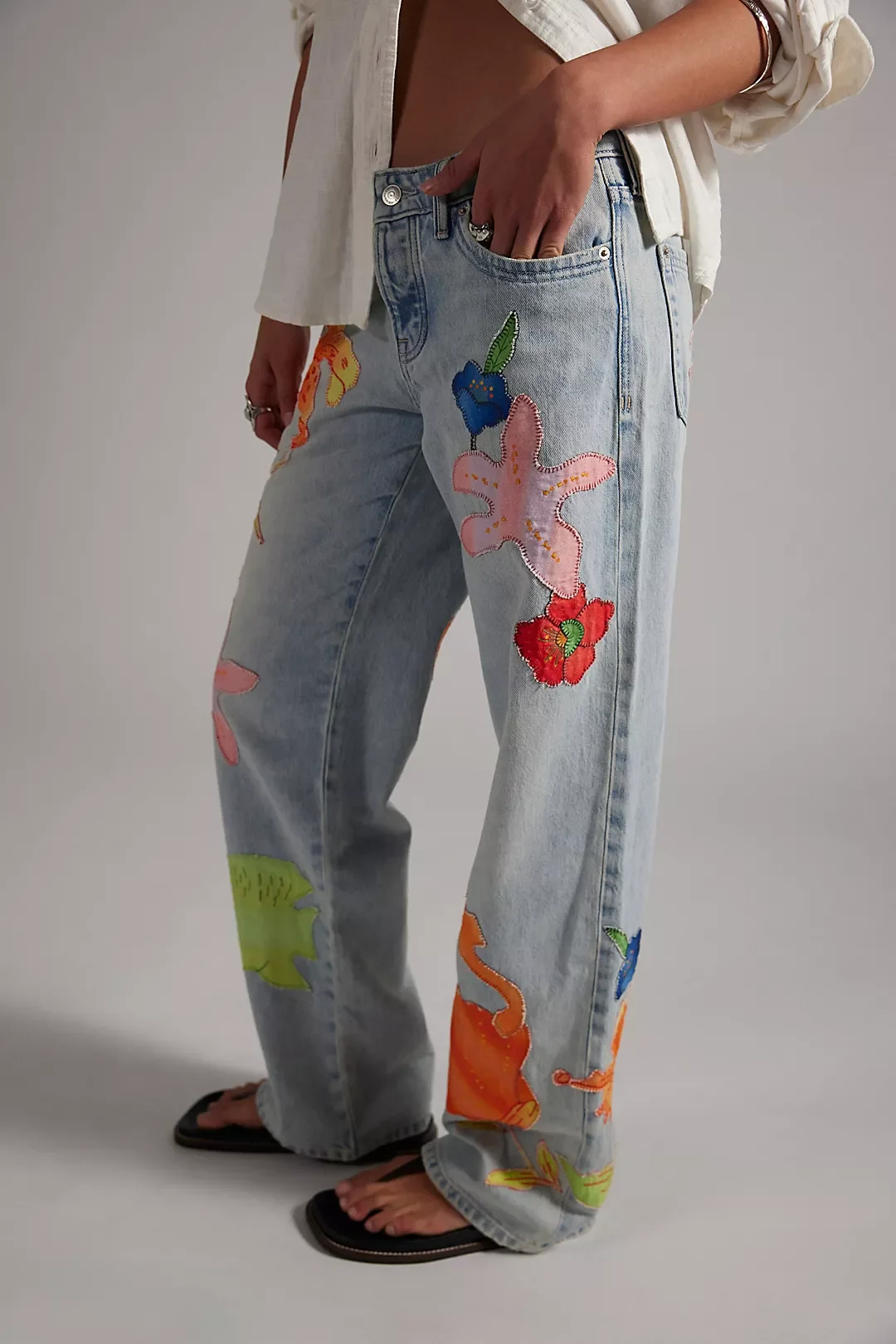 We The Free Surfside Patched Jeans