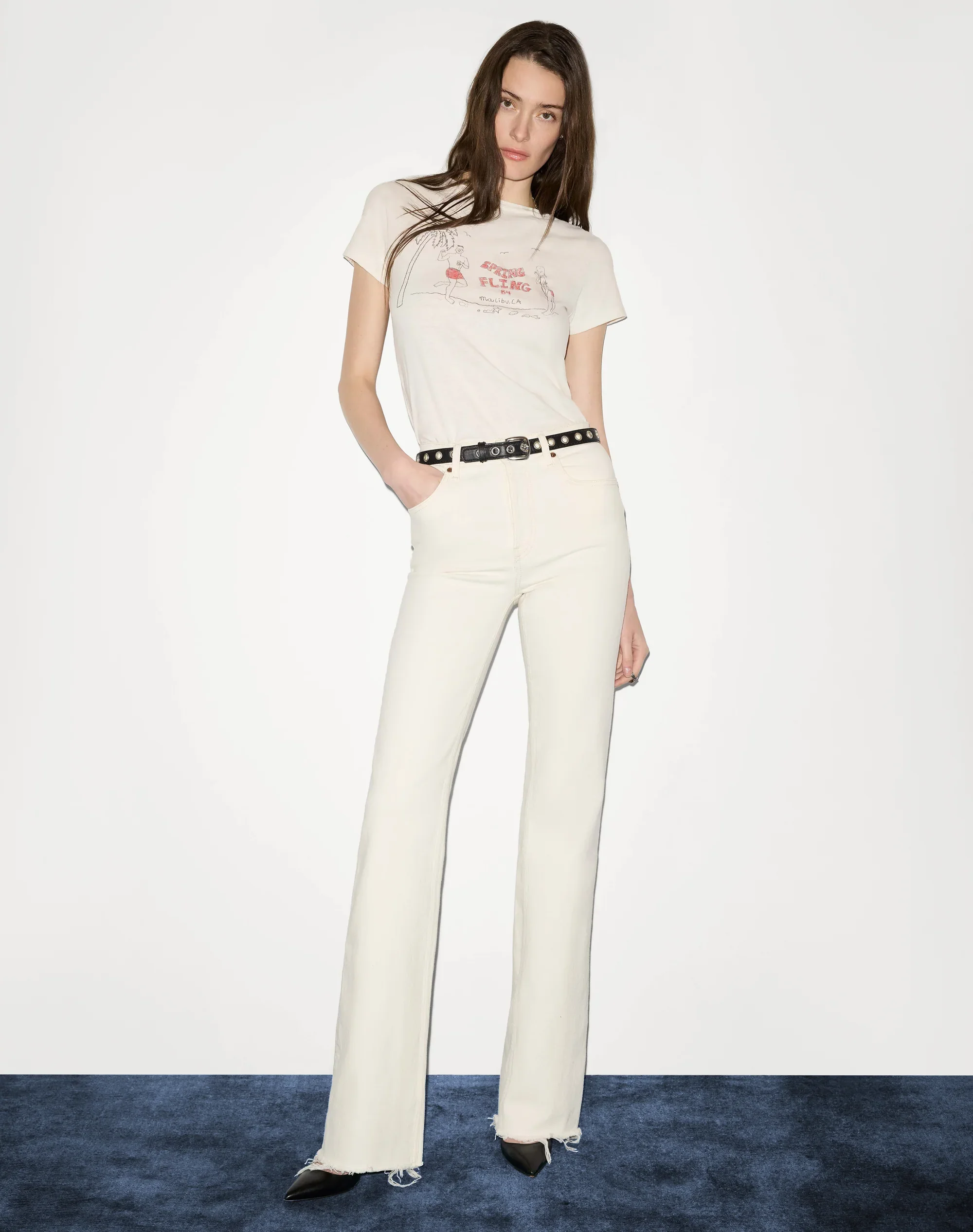 Classic "Spring Fling" Tee - Vintage White