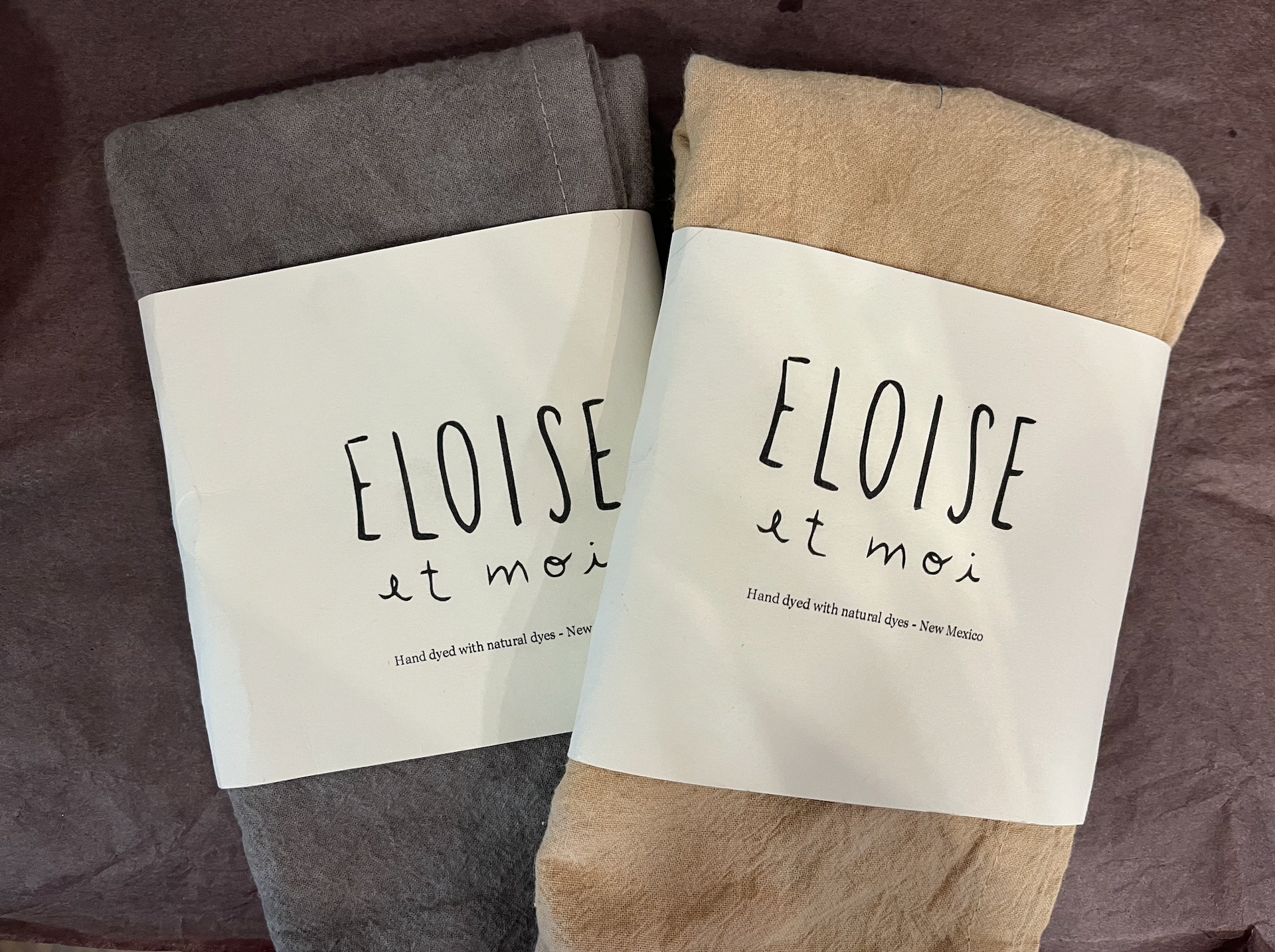 Plant Dyed Organic Cotton dish Towel