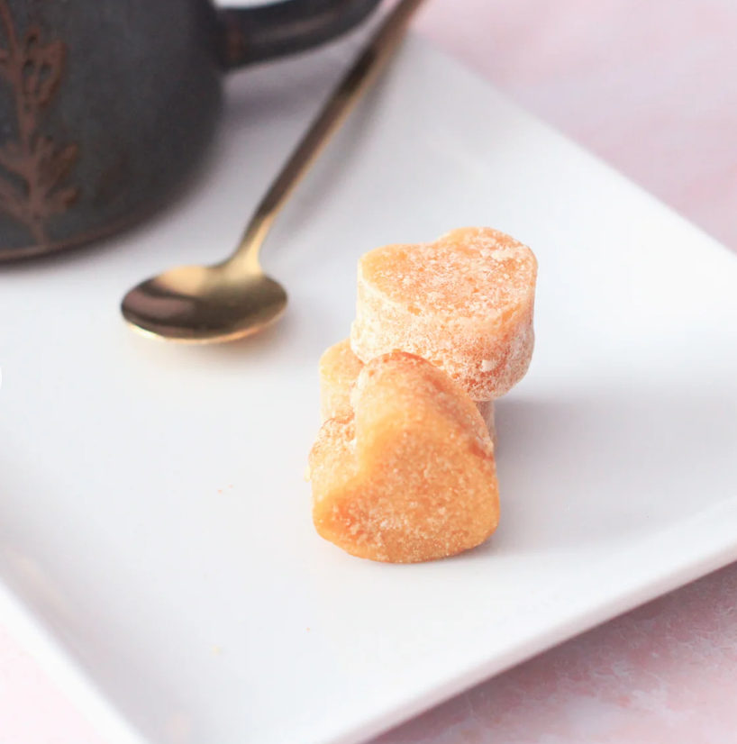 Honey Sugar Hearts for Herbal Tea