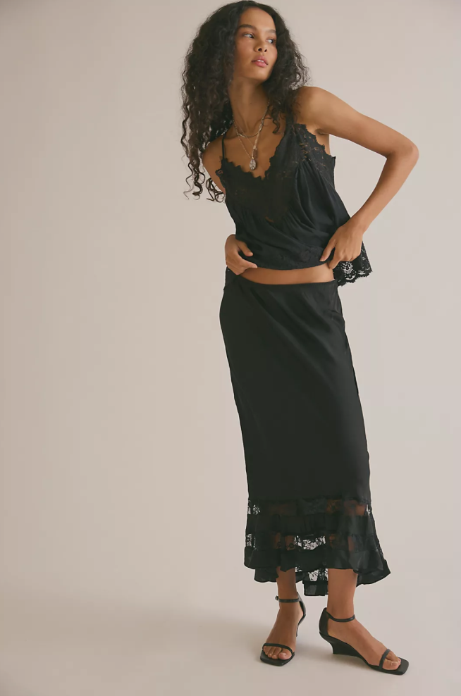 Long Lost Lover Maxi Slip Skirt