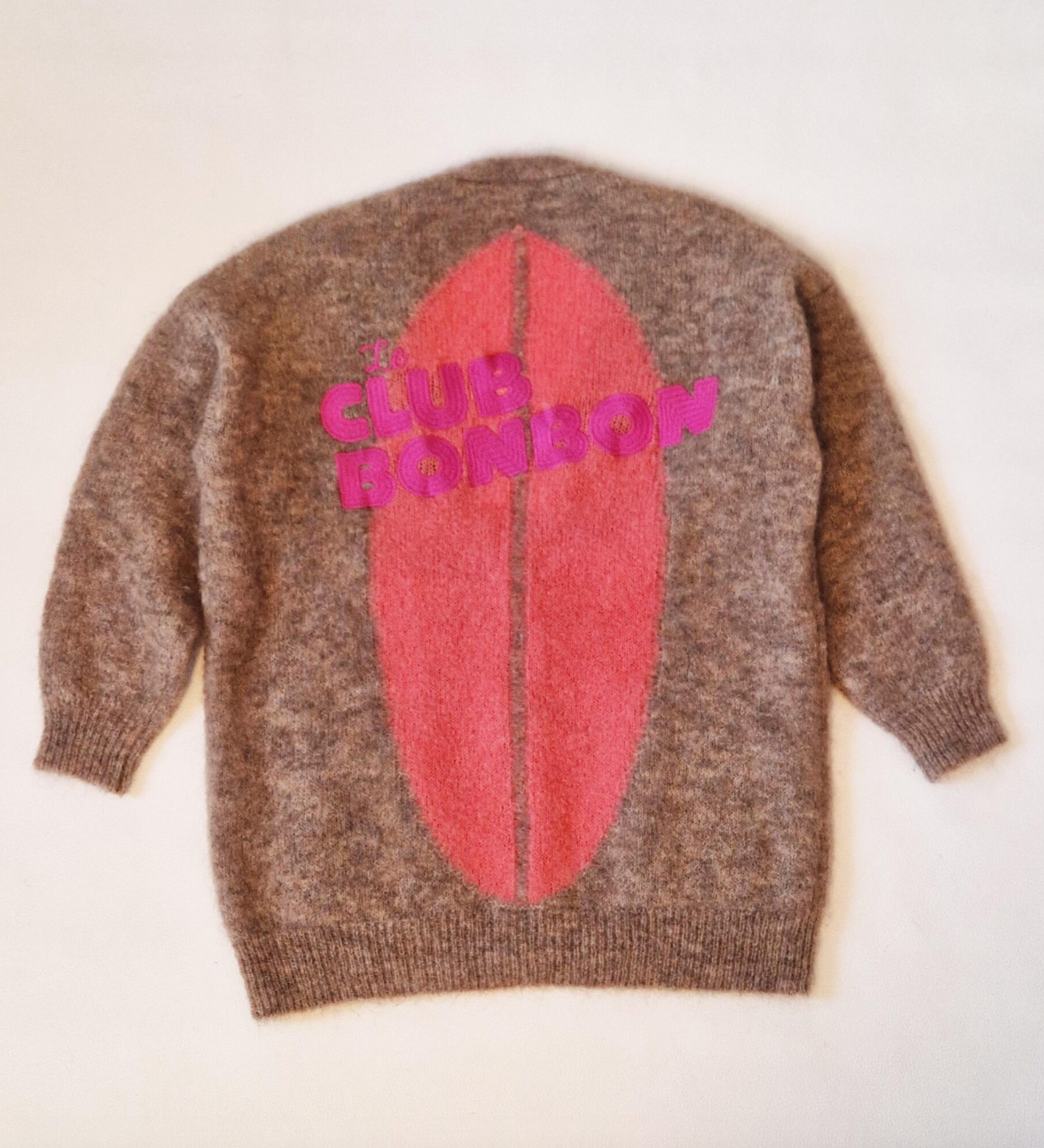 Beam Sand/Pink - Kid Mohair & Soft Wool Cardigan
