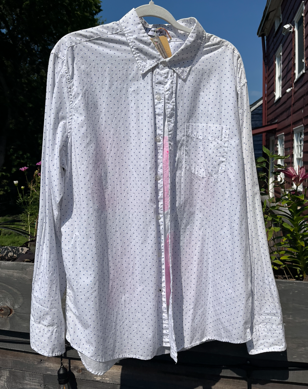 PolkaDot Aloha Button Up